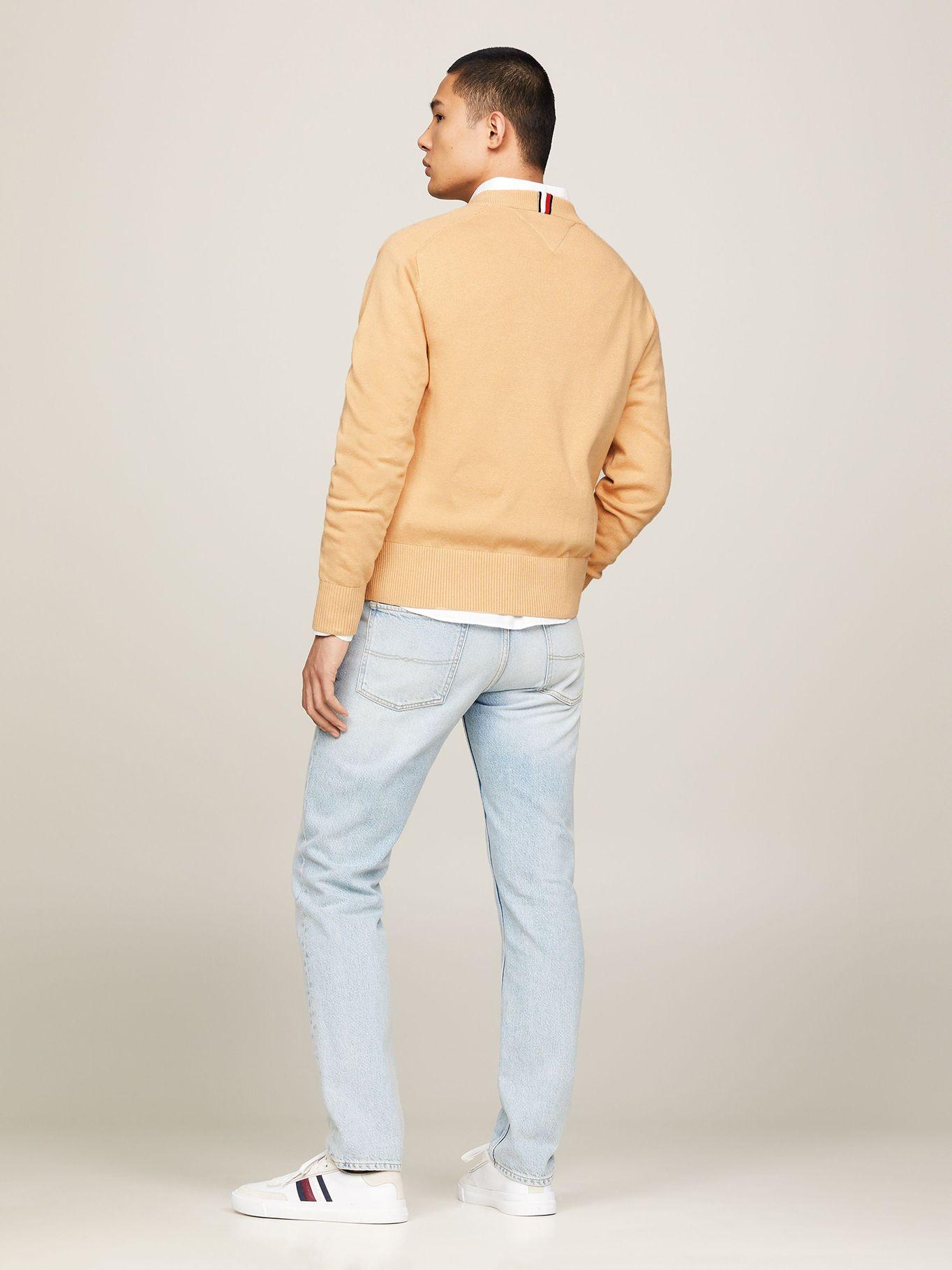 Sweater Relaxed Logo Monogram Beige Tommy Hilfiger-2