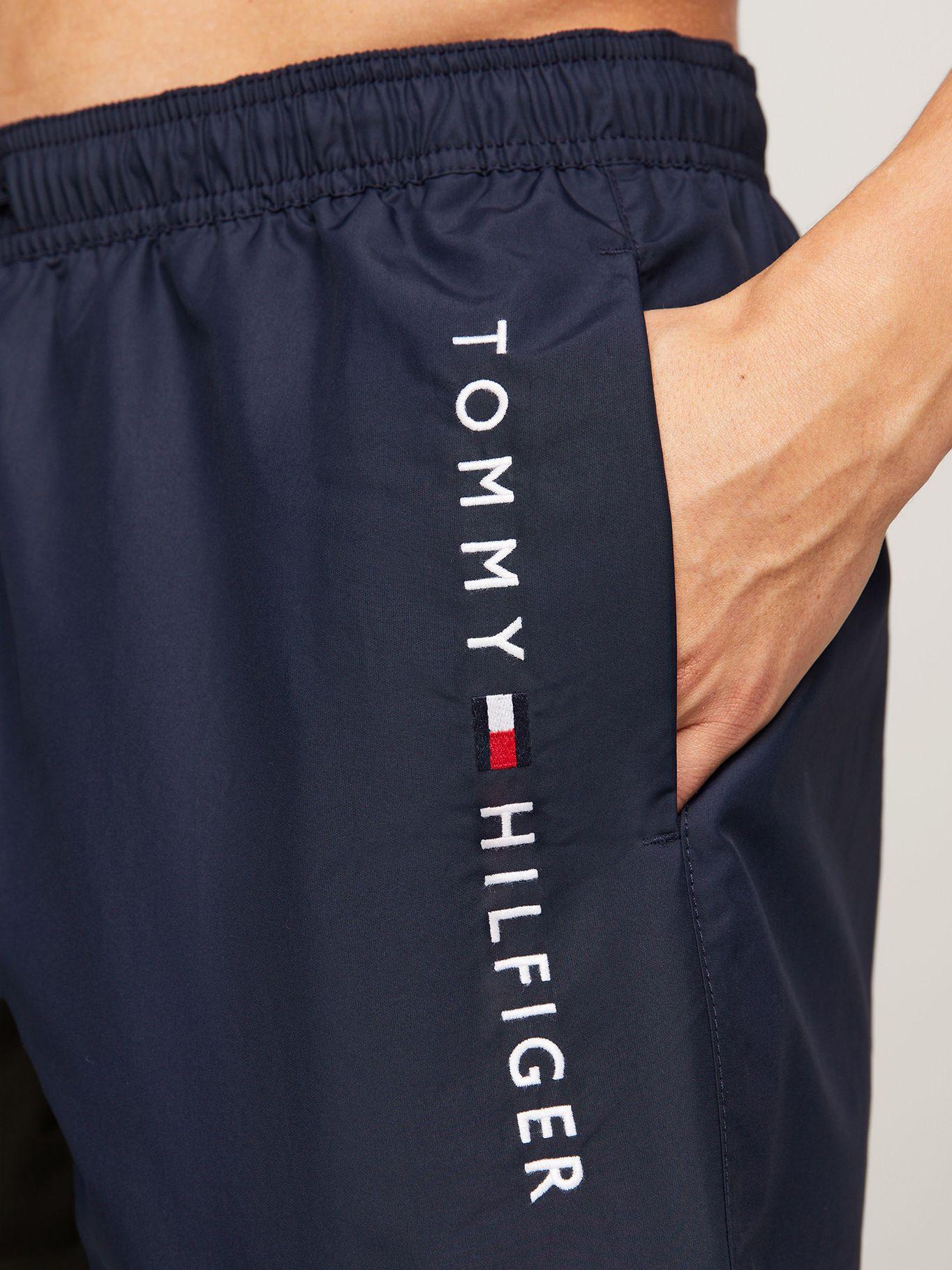 Traje De Baño- Medio Con Logo Azul Tommy Hilfiger-3