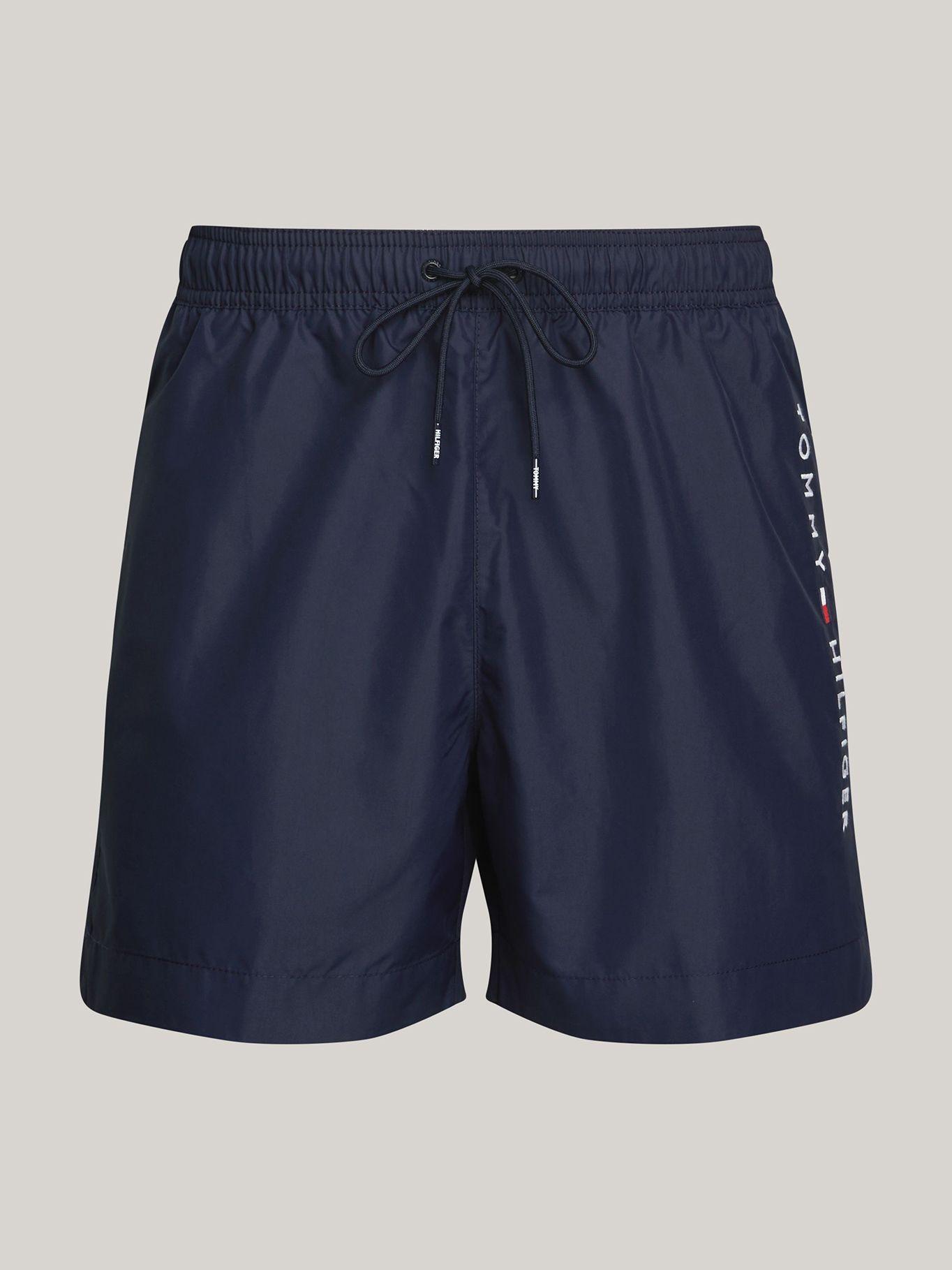 Traje De Baño- Medio Con Logo Azul Tommy Hilfiger-4