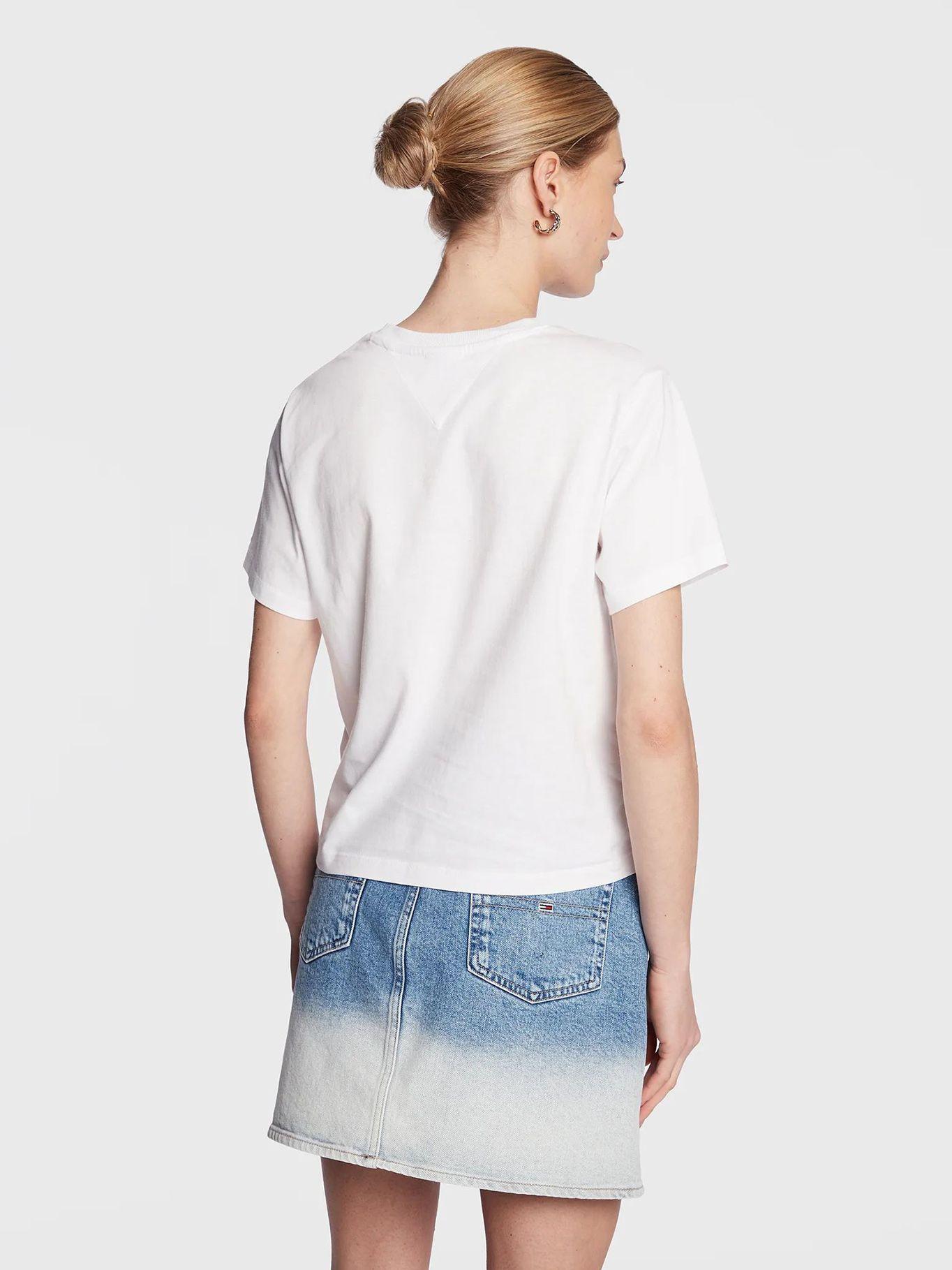 Polera Classic Serif Logo Blanco Tommy Jeans-2