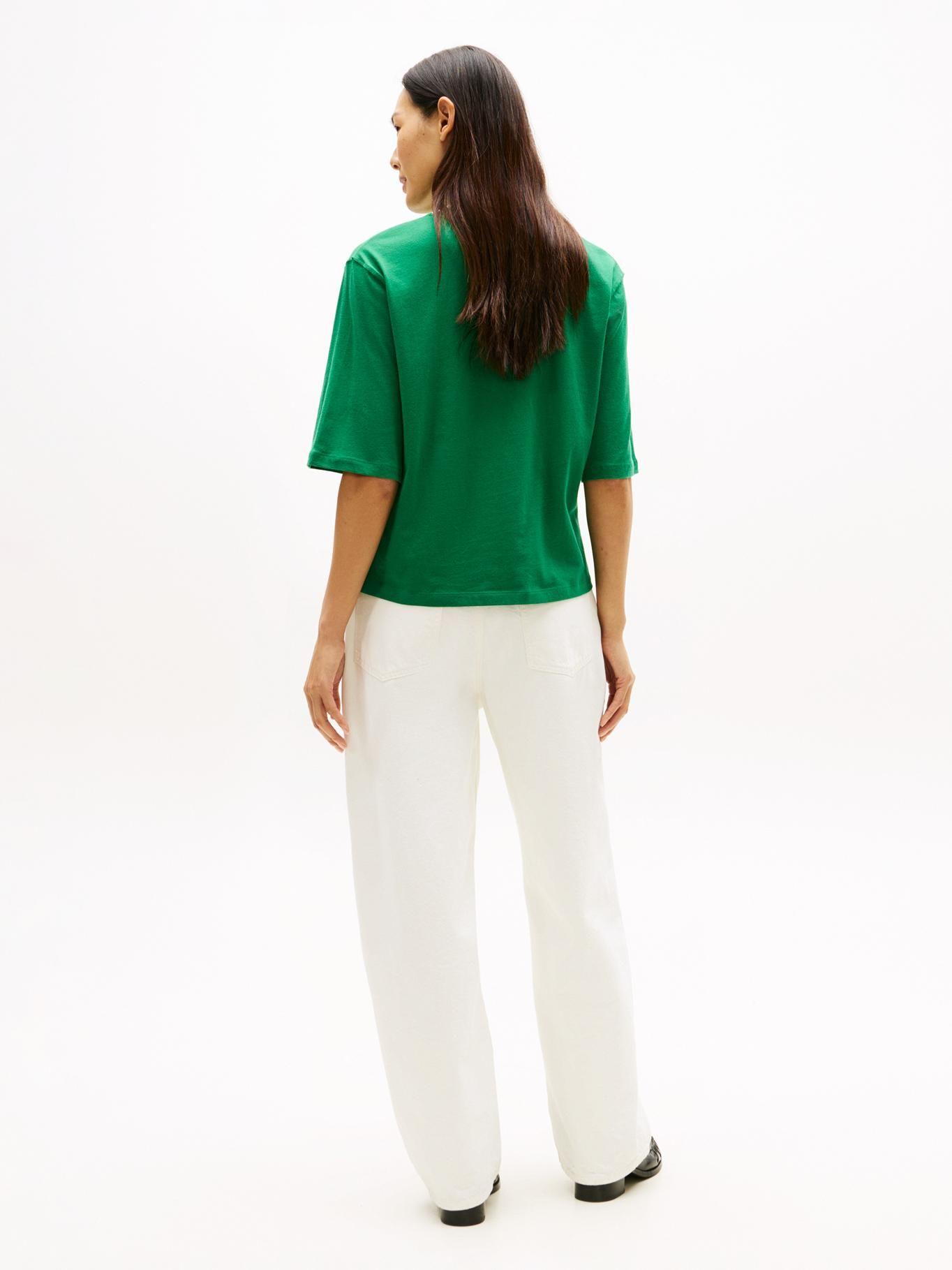 Polera Logo Gráfico Relaxed Fit Tommy Hilfiger Verde-2