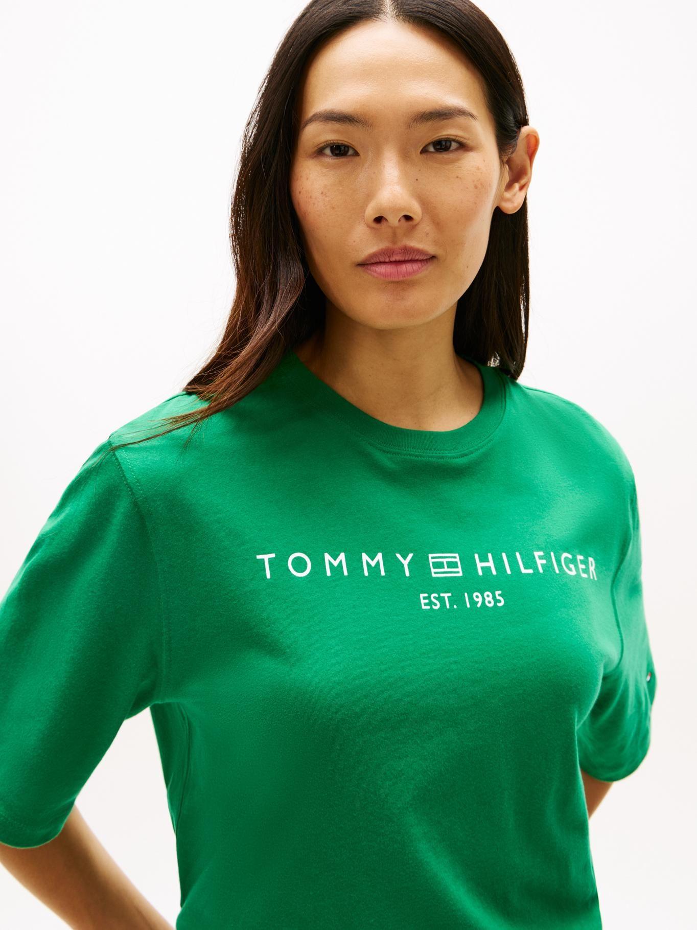 Polera Logo Gráfico Relaxed Fit Tommy Hilfiger Verde-3