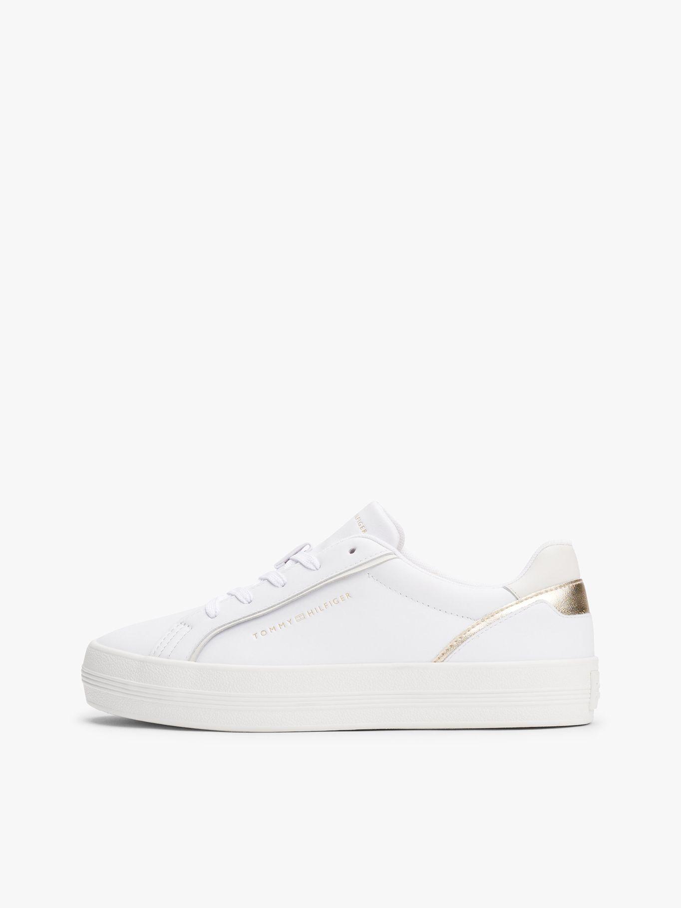 Zapatillas Con Logo Metalizado Blanco Tommy Hilfiger-5