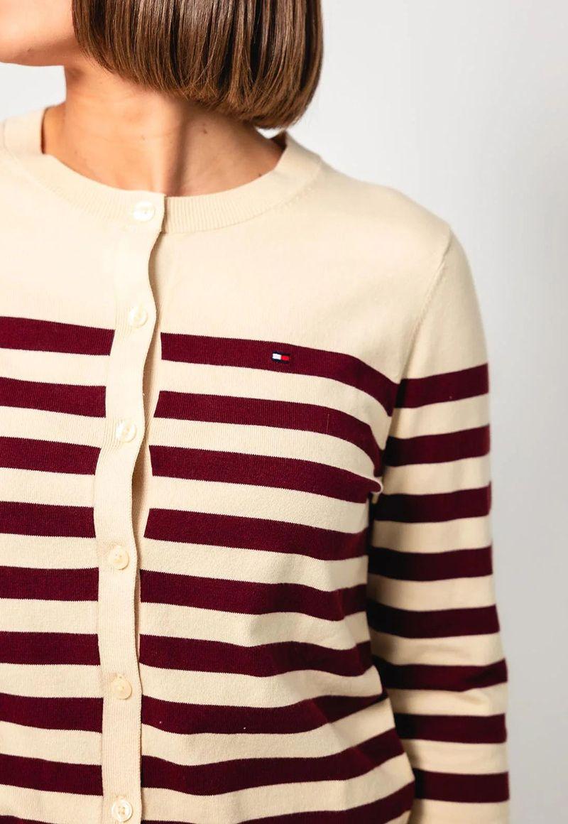 Cárdigan De Cuello Redondo Multicolor Tommy Hilfiger-3