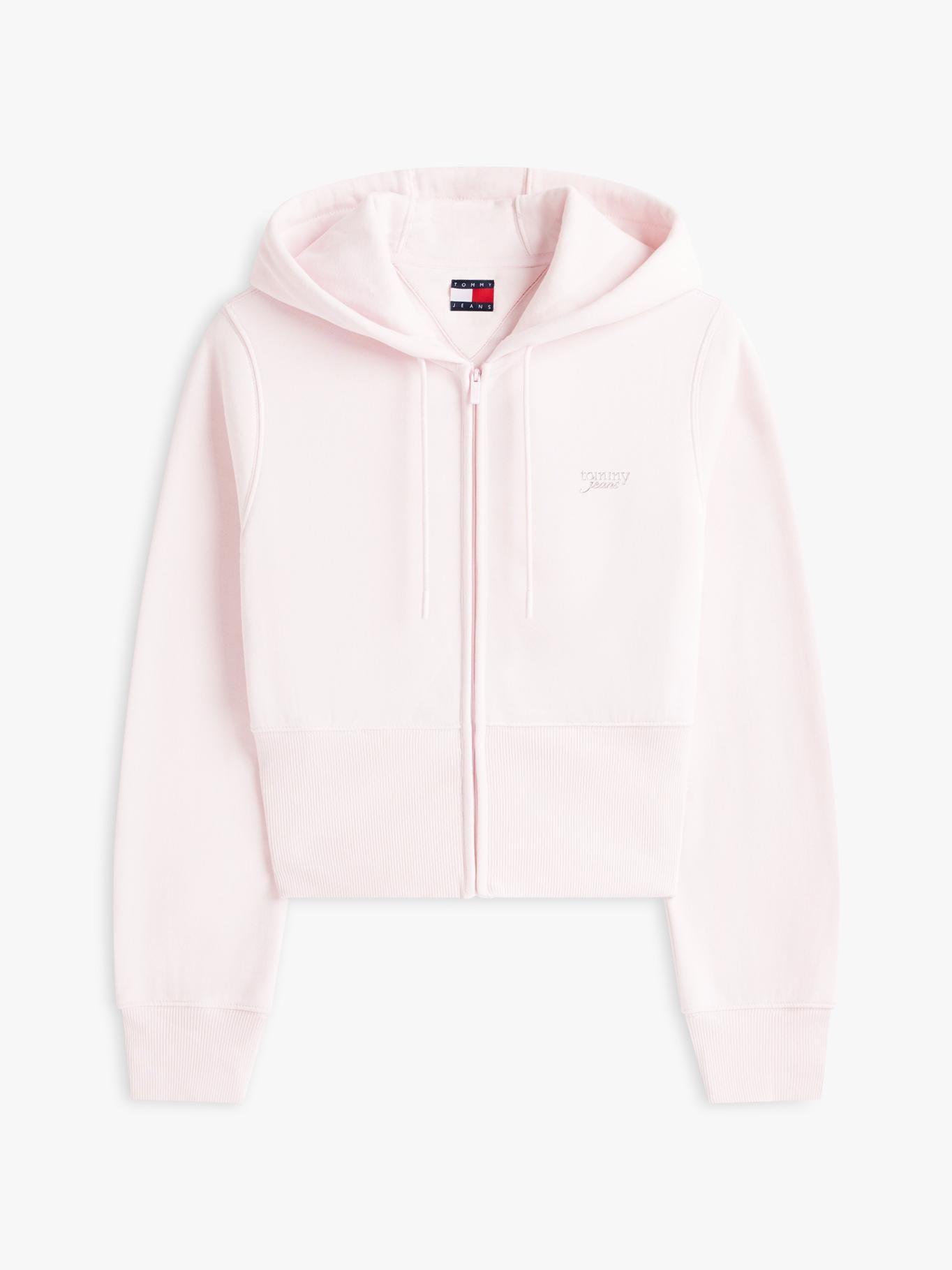 Polerón Hoodie Con Logo Script Tommy Jeans Rosado-4