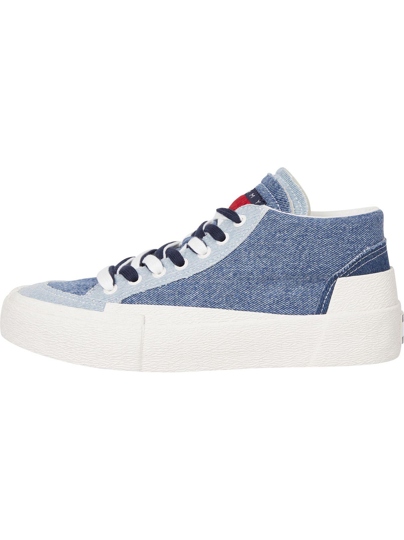 Zapatillas Denim Con Logo Azul Tommy Hilfiger-2