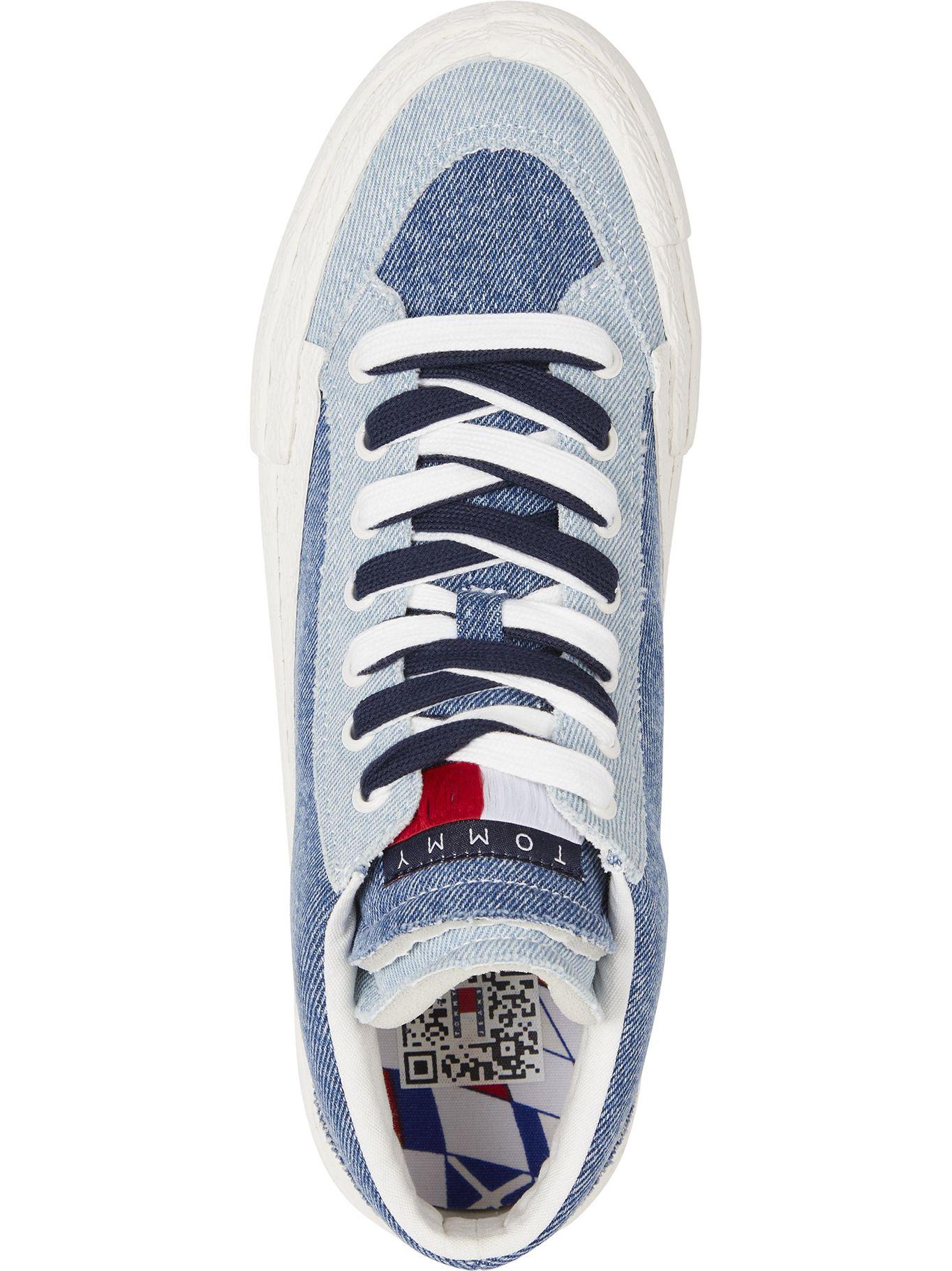 Zapatillas Denim Con Logo Azul Tommy Hilfiger-1