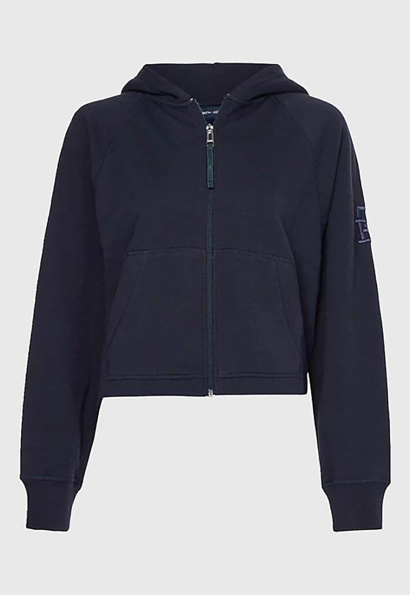 Polerón Hoodie Sport Con Cierre Azul Tommy Hilfiger-4