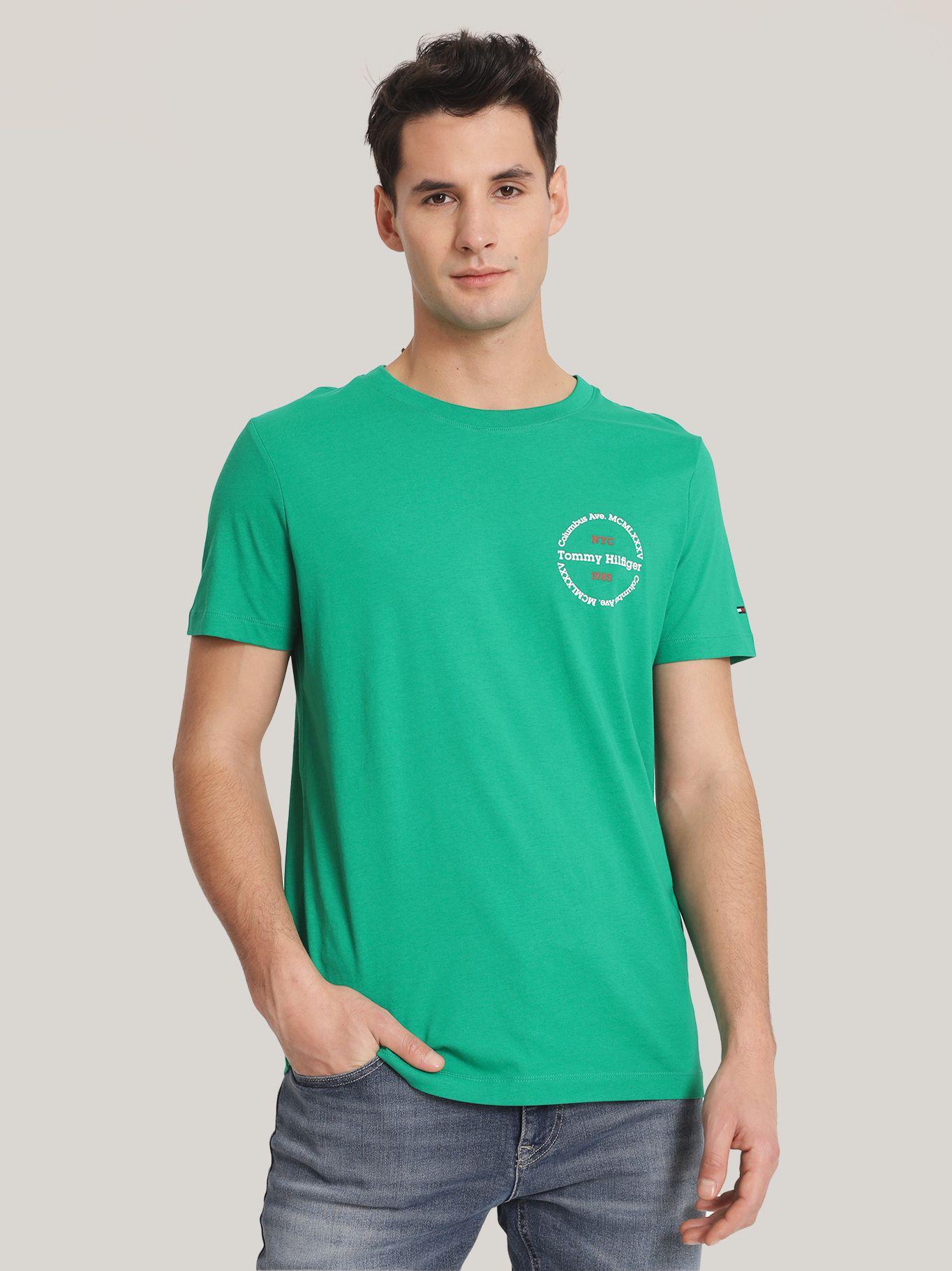 Polera Con Logo Redondo Verde Tommy Hilfiger-0