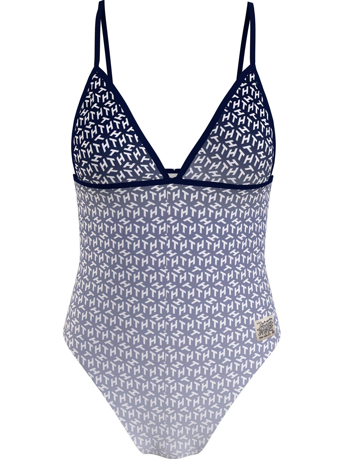Traje De Baño Monogram Print Azul Tommy Hilfiger-0