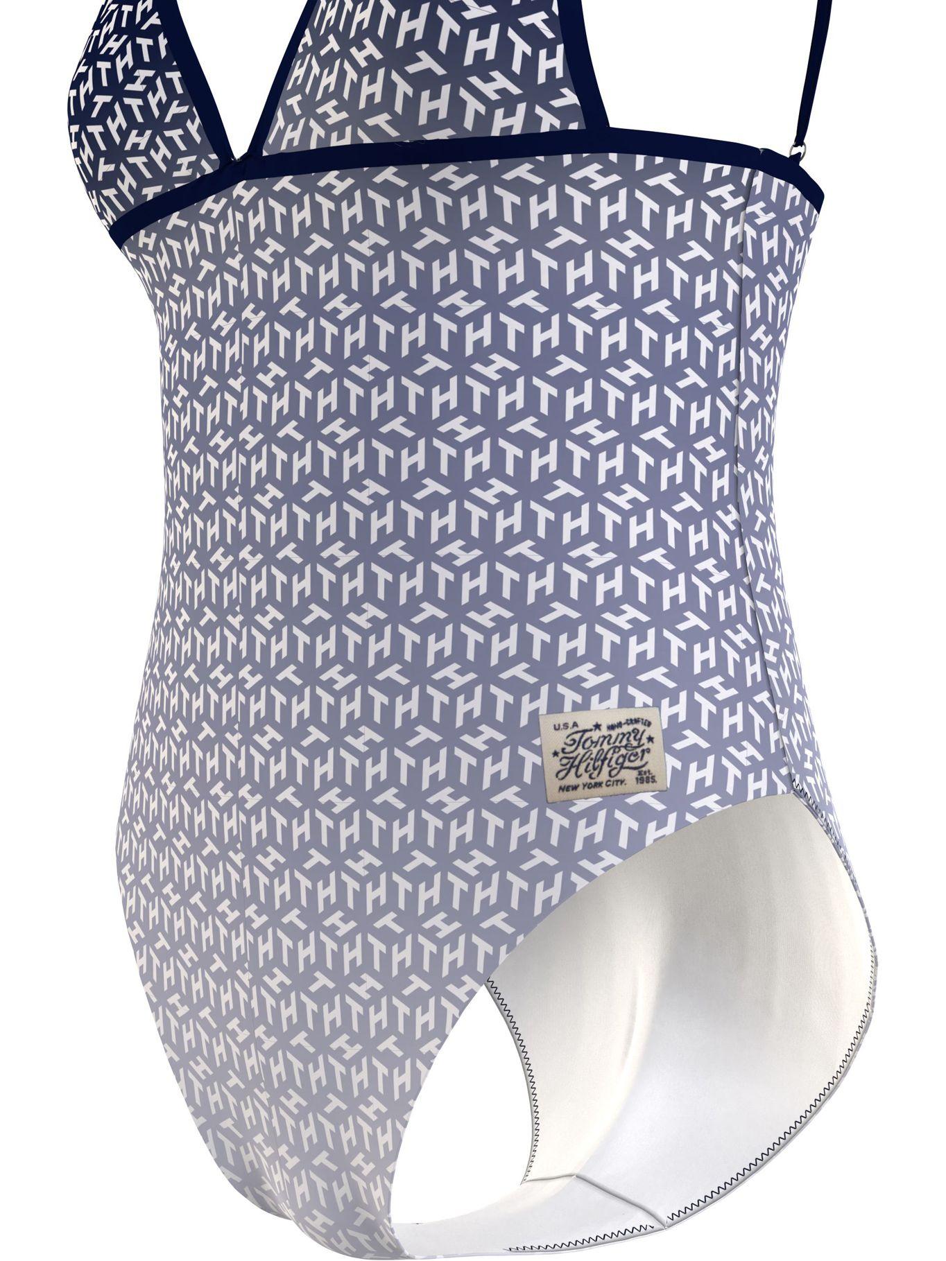 Traje De Baño Monogram Print Azul Tommy Hilfiger-2