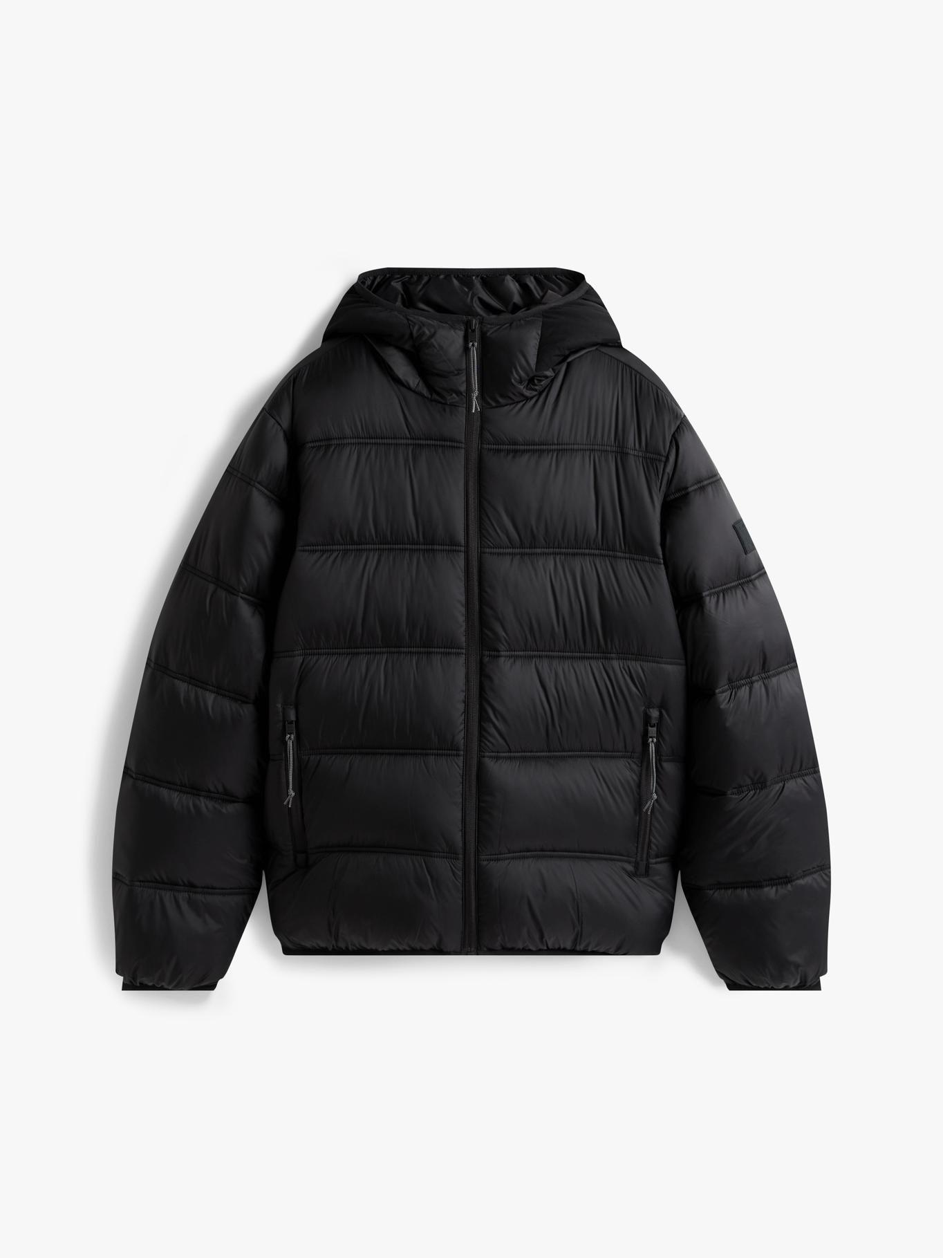 Parka Acolchada Hooded Con Logo Negro Tommy Jeans-4