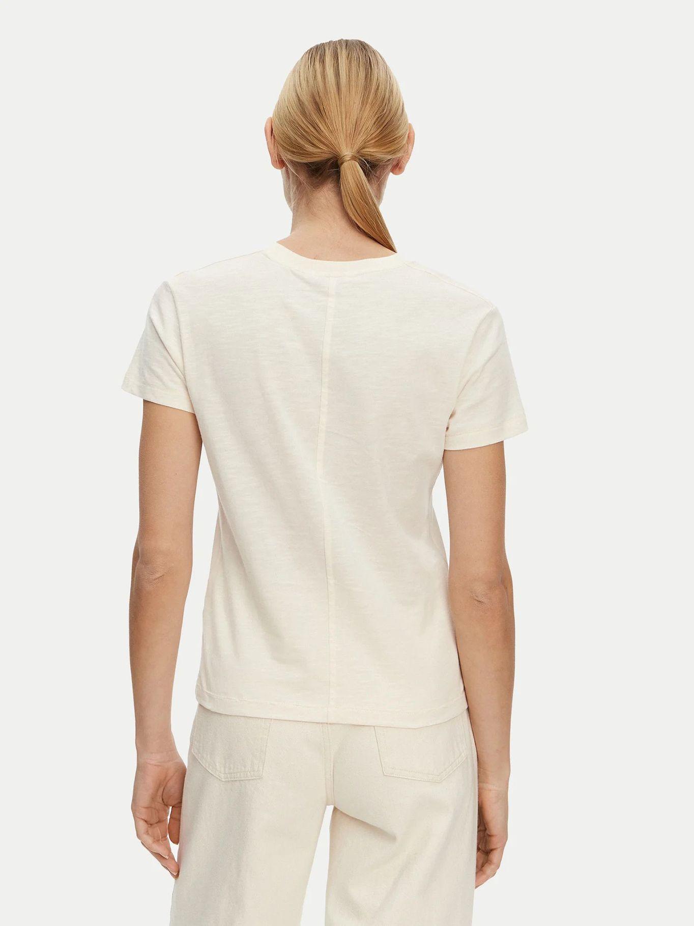 Polera Corte Regular y de Logo Beige Tommy Hilfiger-2
