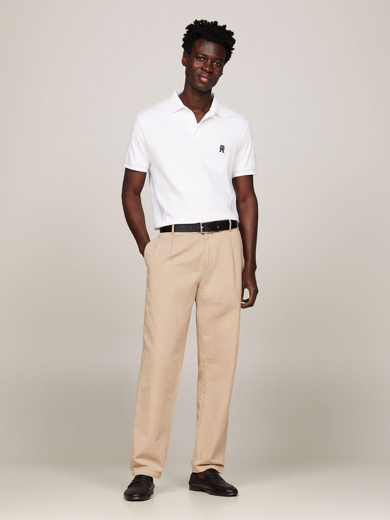 Polo Interlock Monogram Blanco Tommy Hilfiger-1