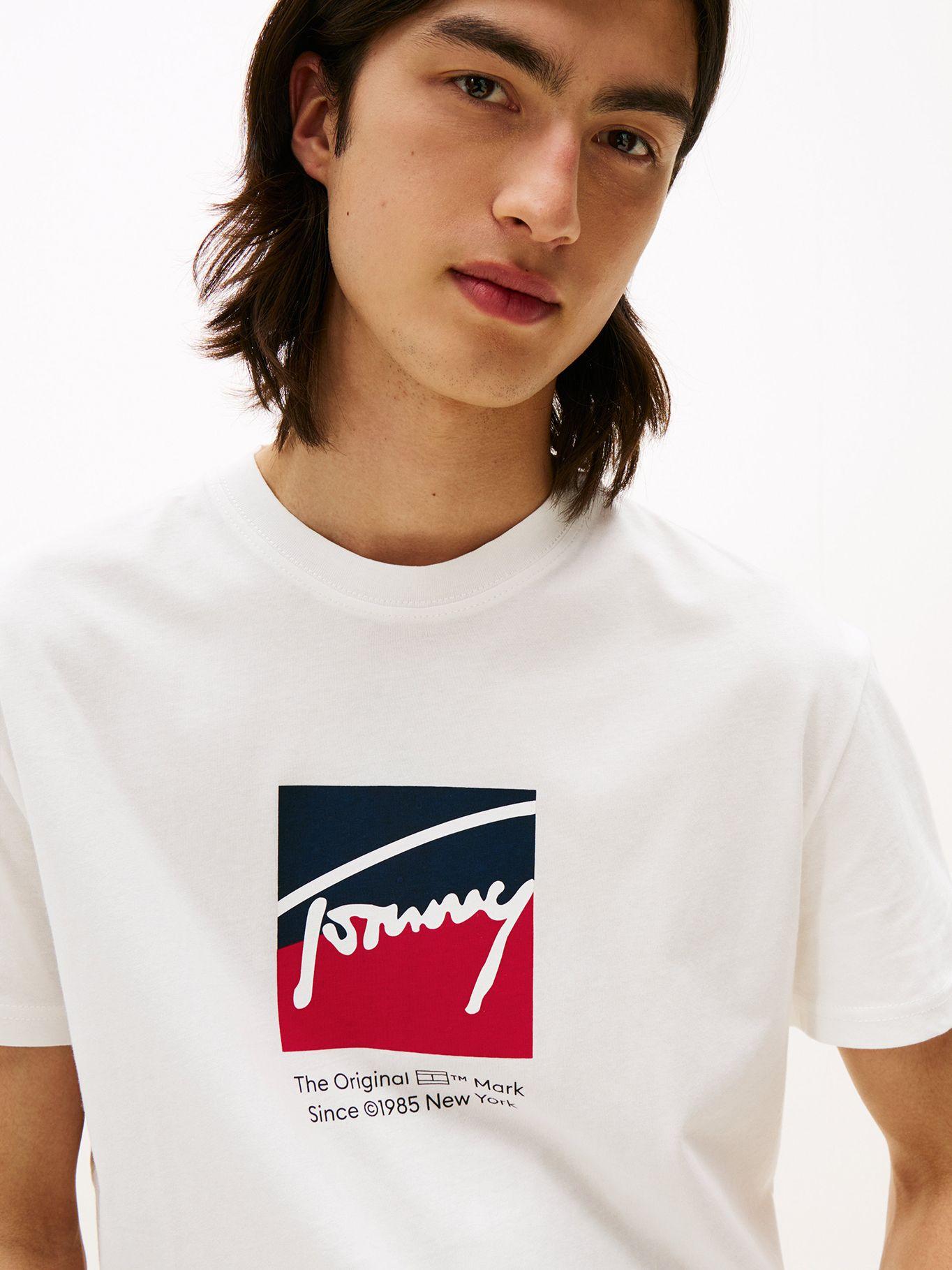 Polera Con Logo Distintivo Blanco YBL Tommy Jeans-3