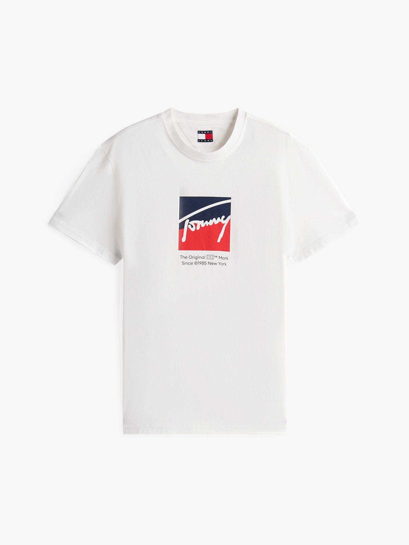 Polera Con Logo Distintivo Blanco YBL Tommy Jeans-4