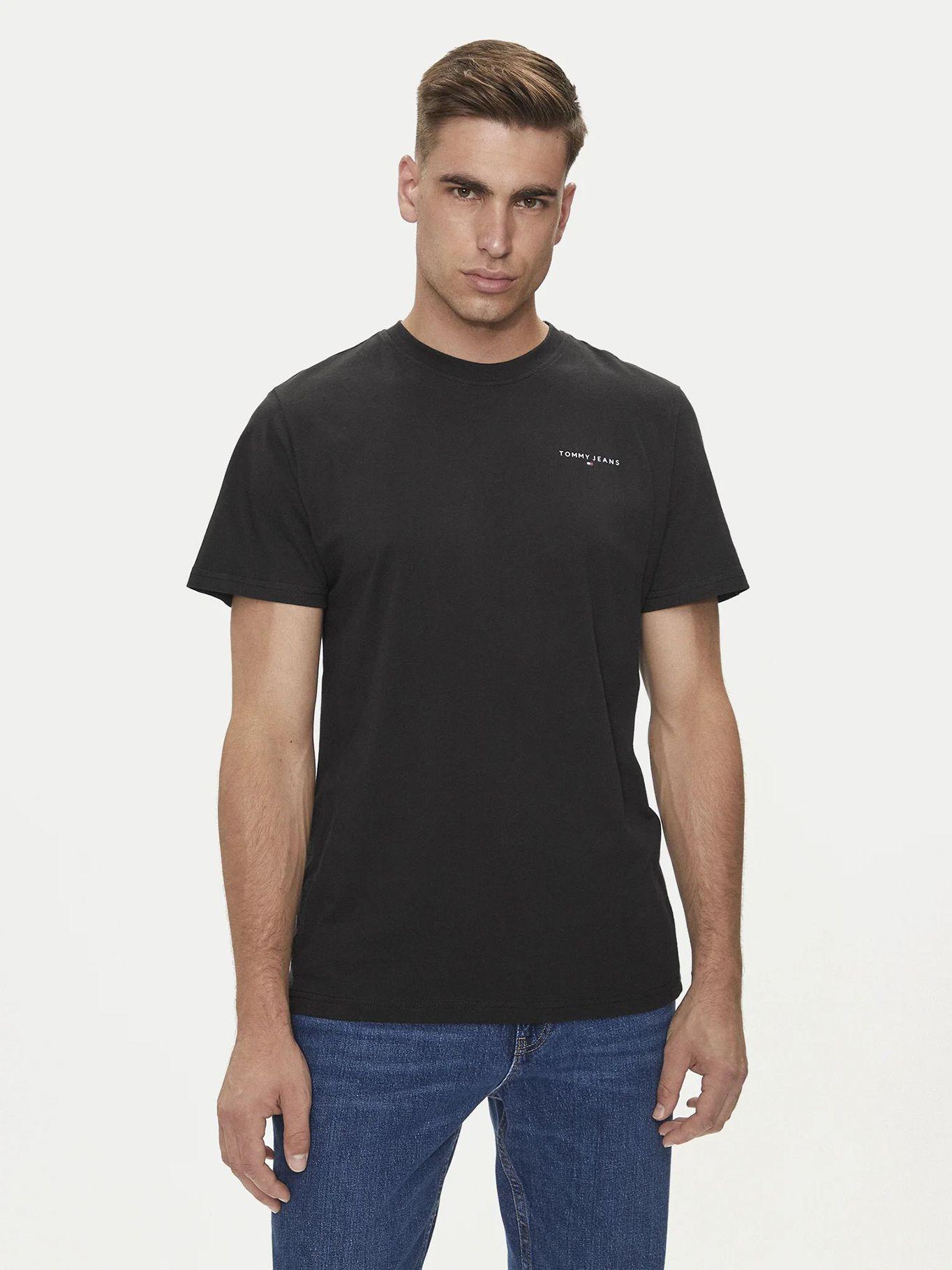 Polera Slim Hombre Fit Negro Tommy Jeans-0