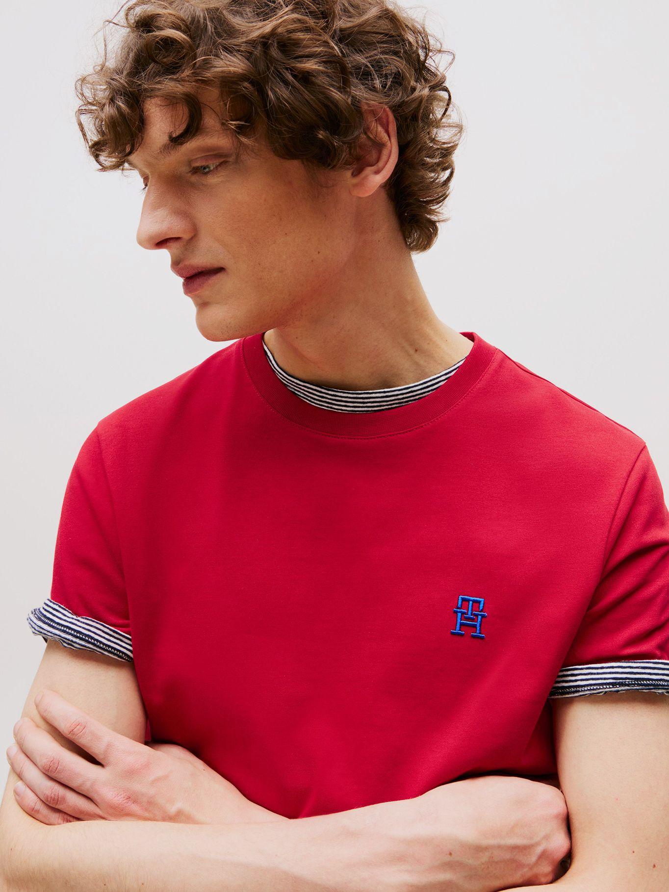 Polera Monogram Logo Rojo Tommy Hilfiger-3