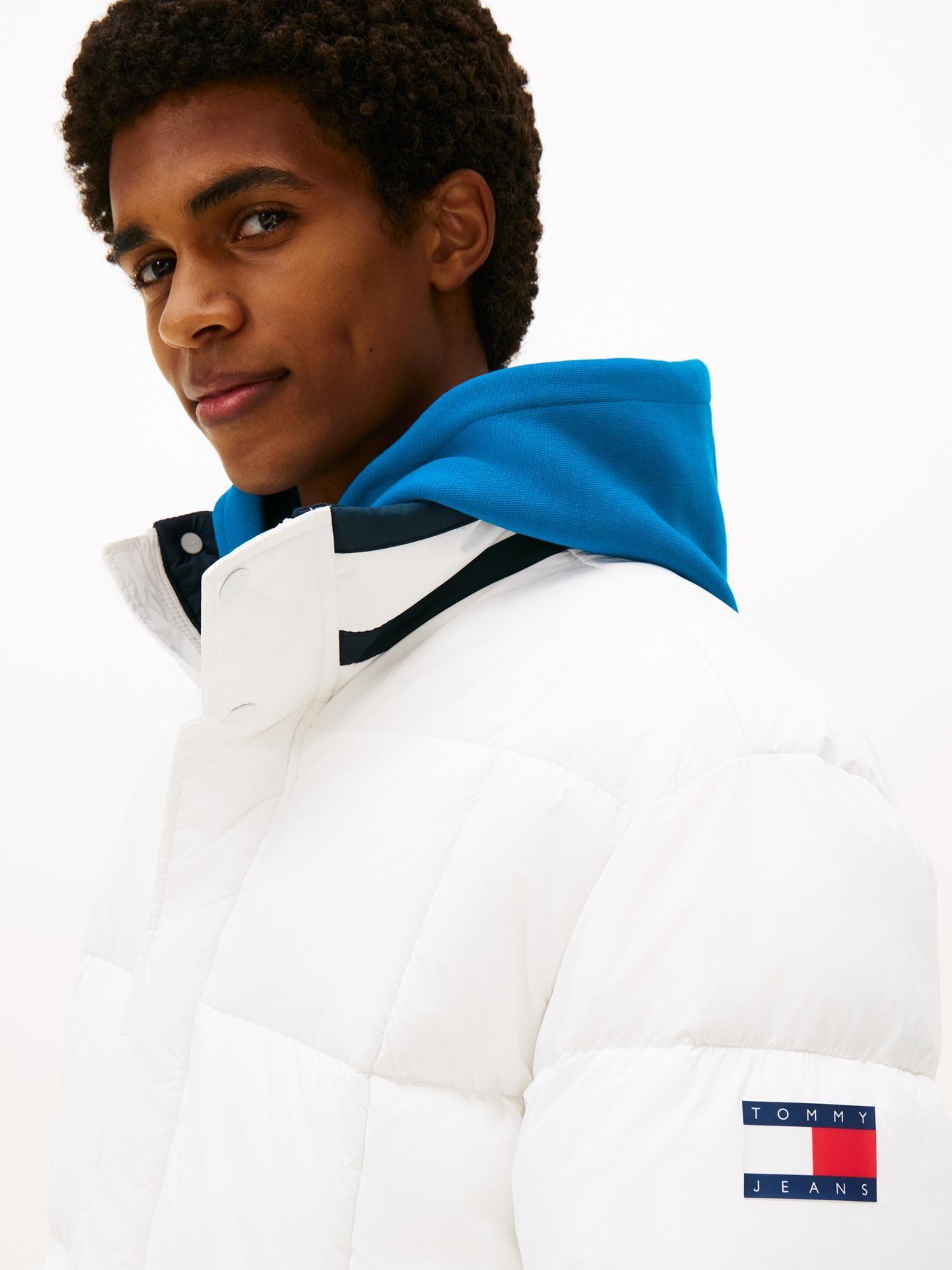 Parka Acolchada Color Block Blanco Tommy Jeans-4