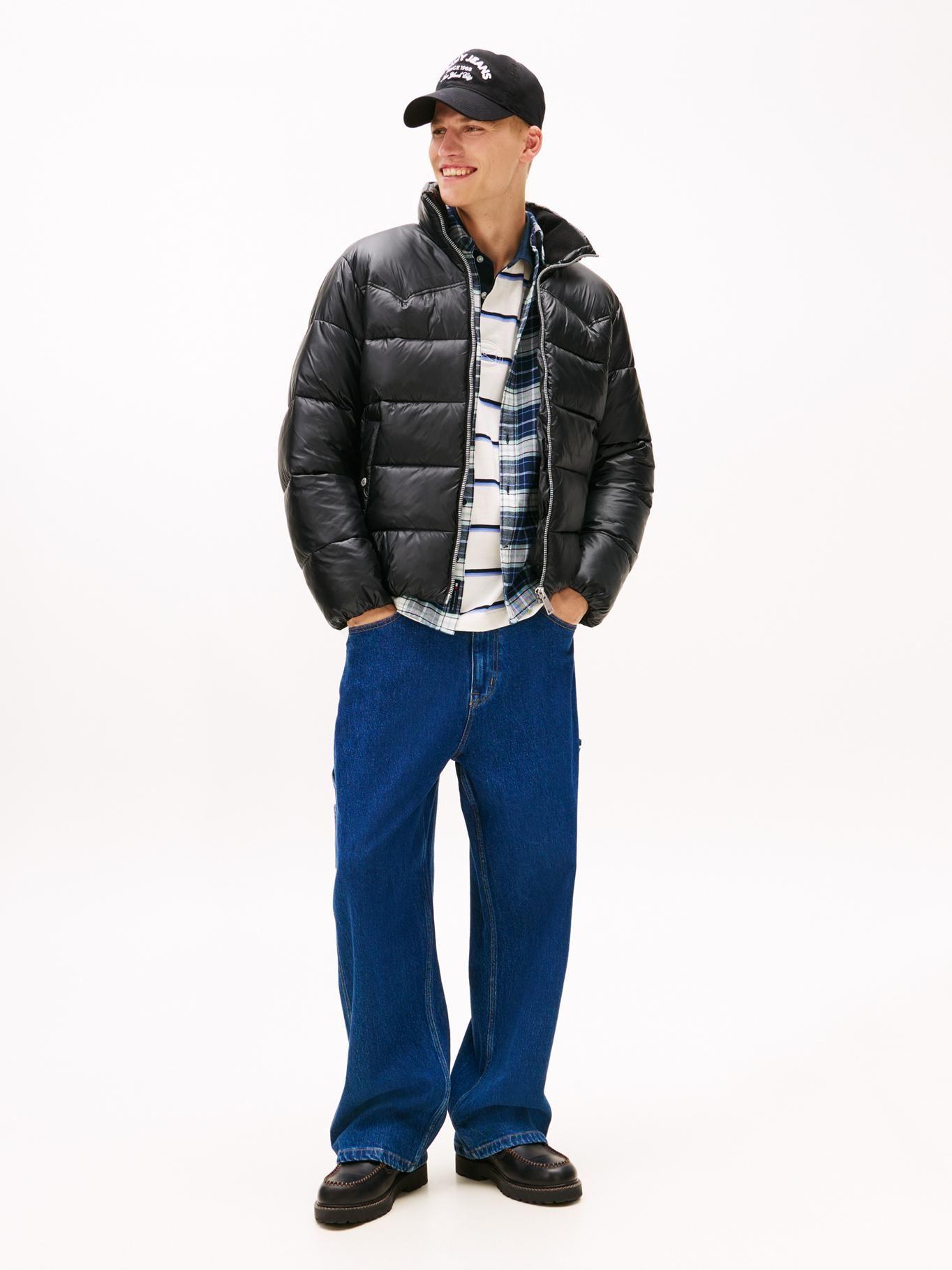 Parka Acolchada Repelente Al Agua Tommy Jeans Negro-1