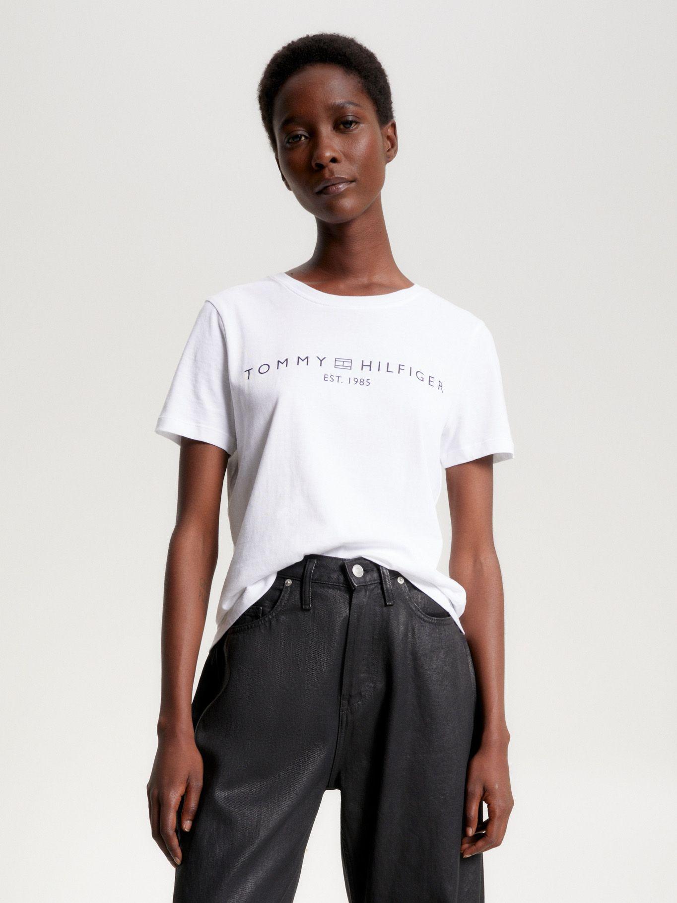 Polera Signature Con Logo Blanco Tommy Hilfiger-0