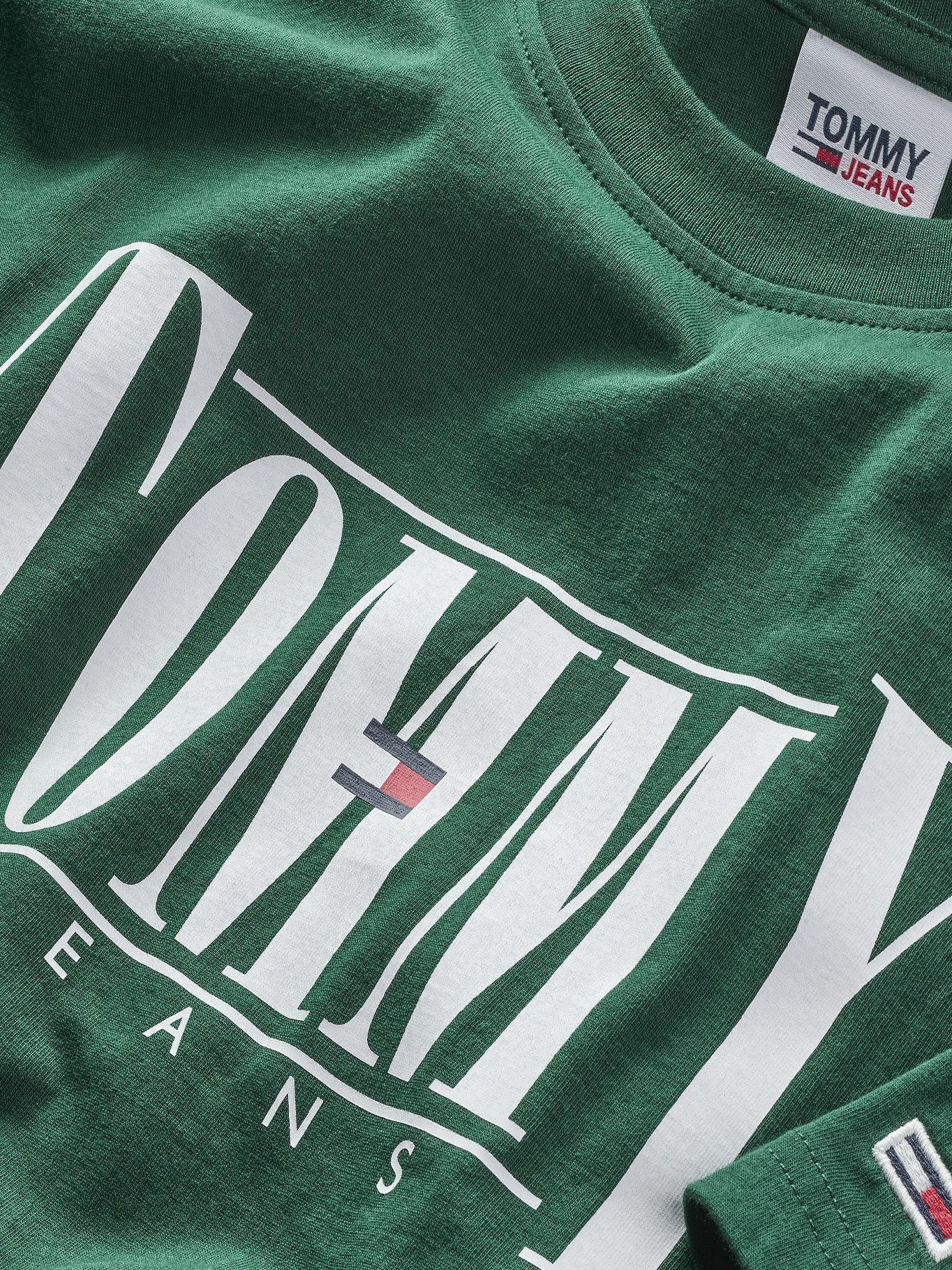 Polera Essential Serif Logo Verde Tommy Jeans-2