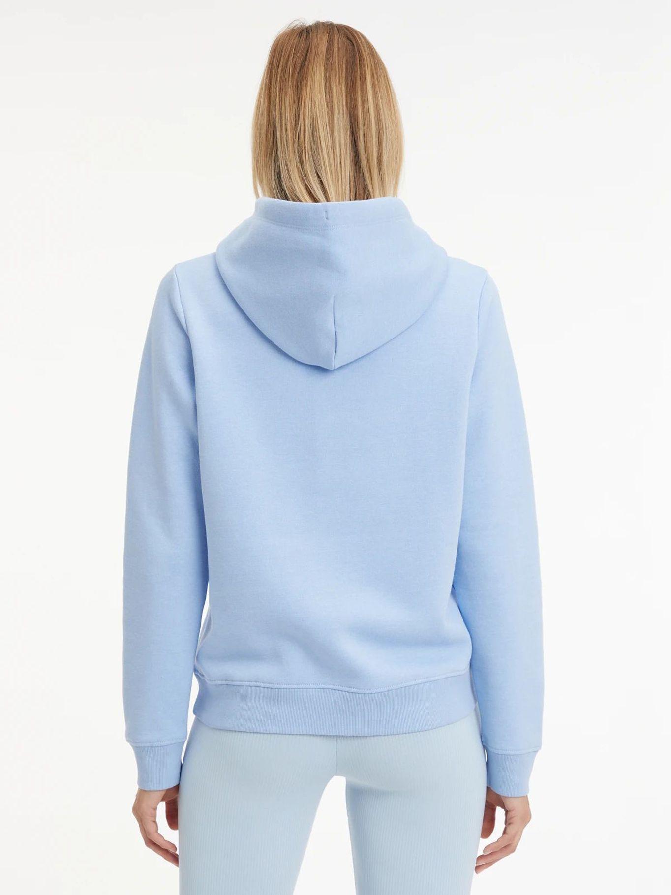 Polerón Hoodie Serif Linear Logo Celeste Tommy Jeans-1