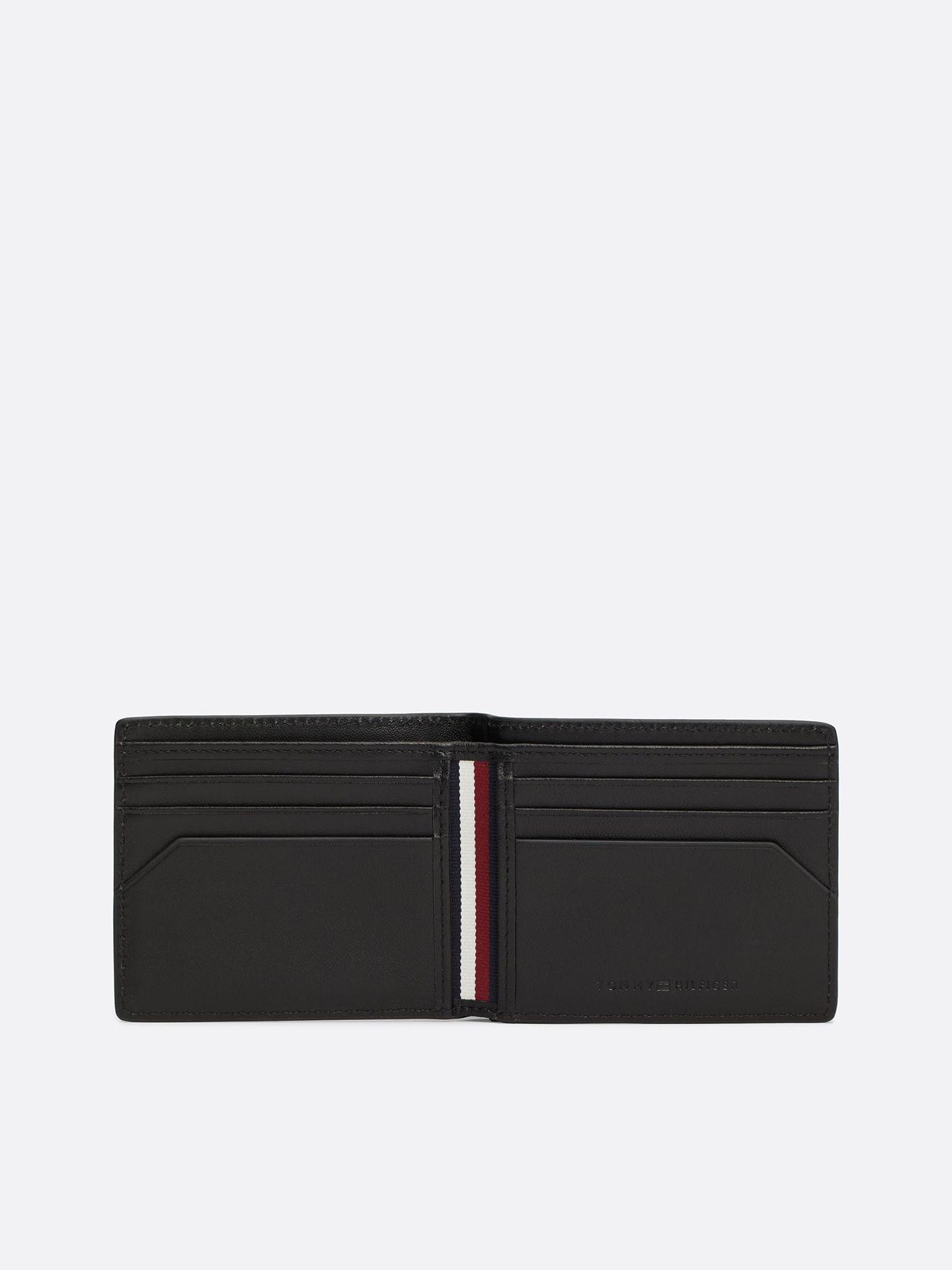 Billetera Casual Logo De Cuero Negro Tommy Hilfiger-3