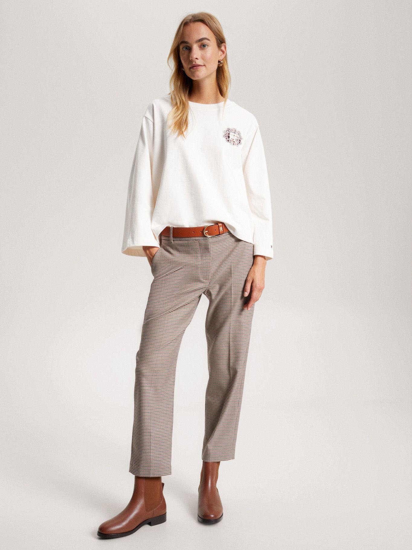 Polera De Manga Ancha Monogram Blanco Tommy Hilfiger-1