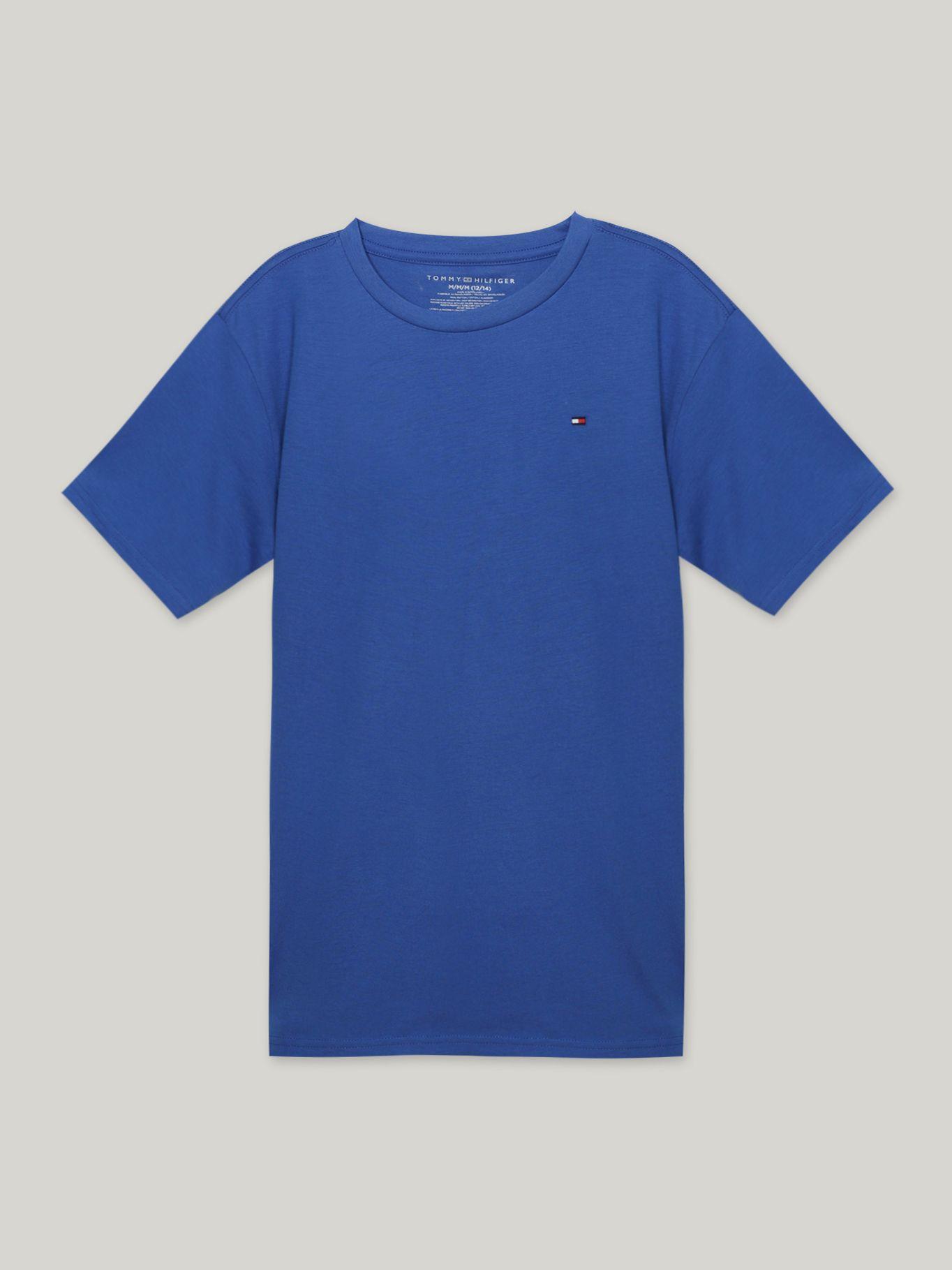 Polera Niño Neck Con Logo Azul Tommy Hilfiger-0
