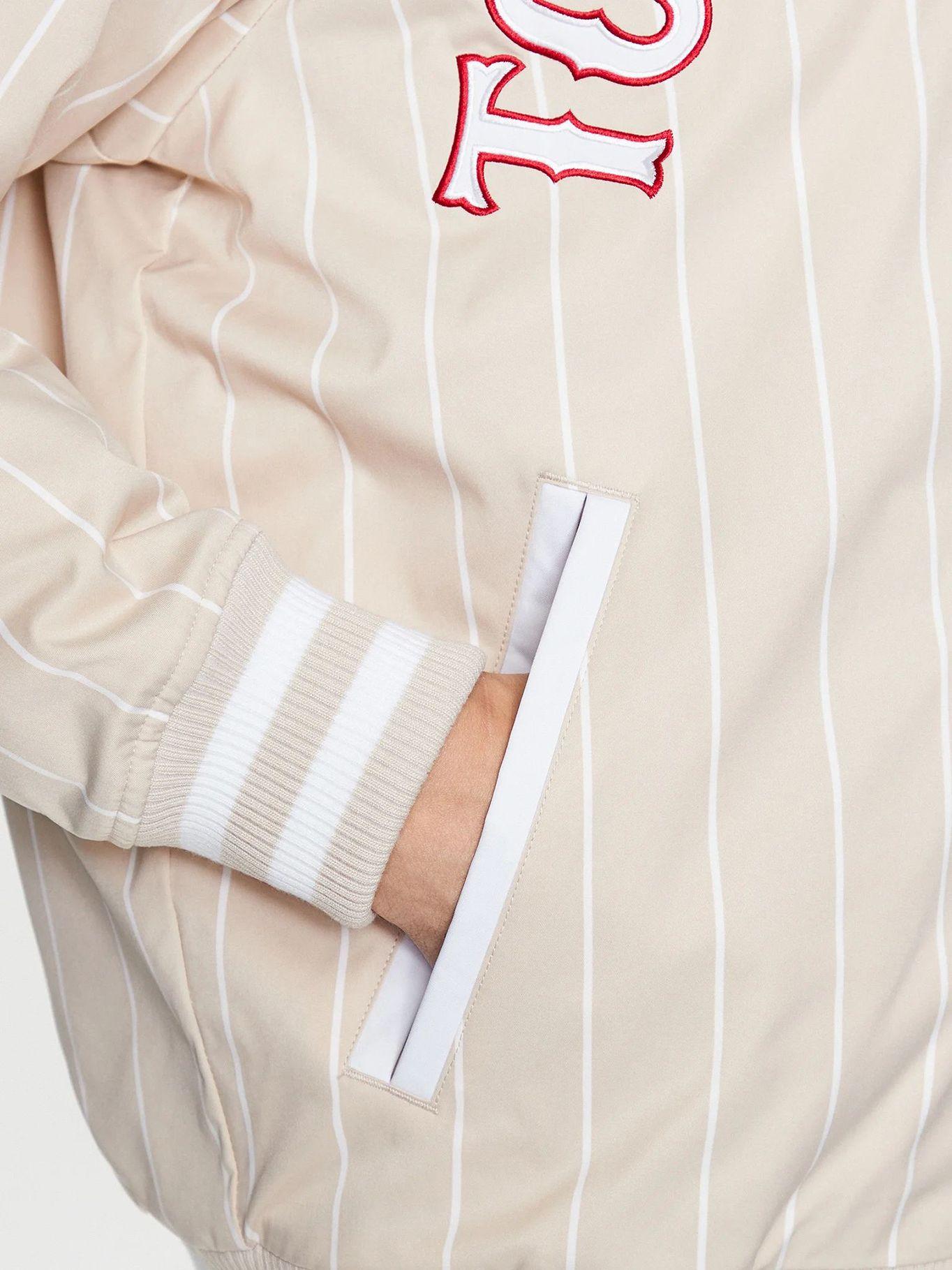 Bomber Relaxed Pinstripe Beige Tommy Jeans-4