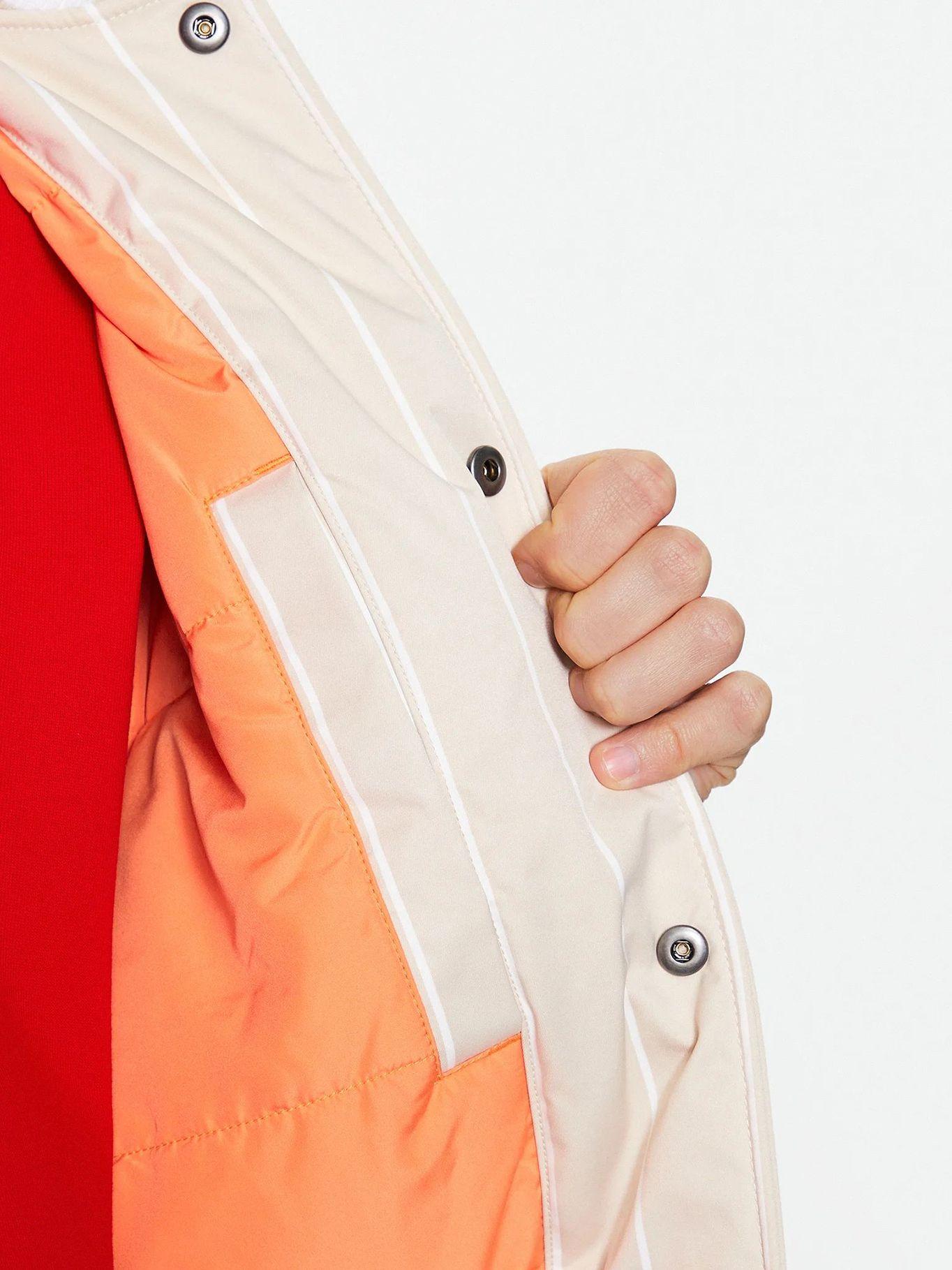 Bomber Relaxed Pinstripe Beige Tommy Jeans-5