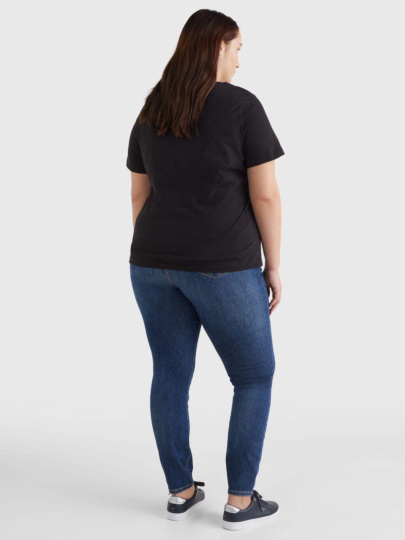 Polera Crv Regular Fit Negro Tommy Hilfiger F2-1