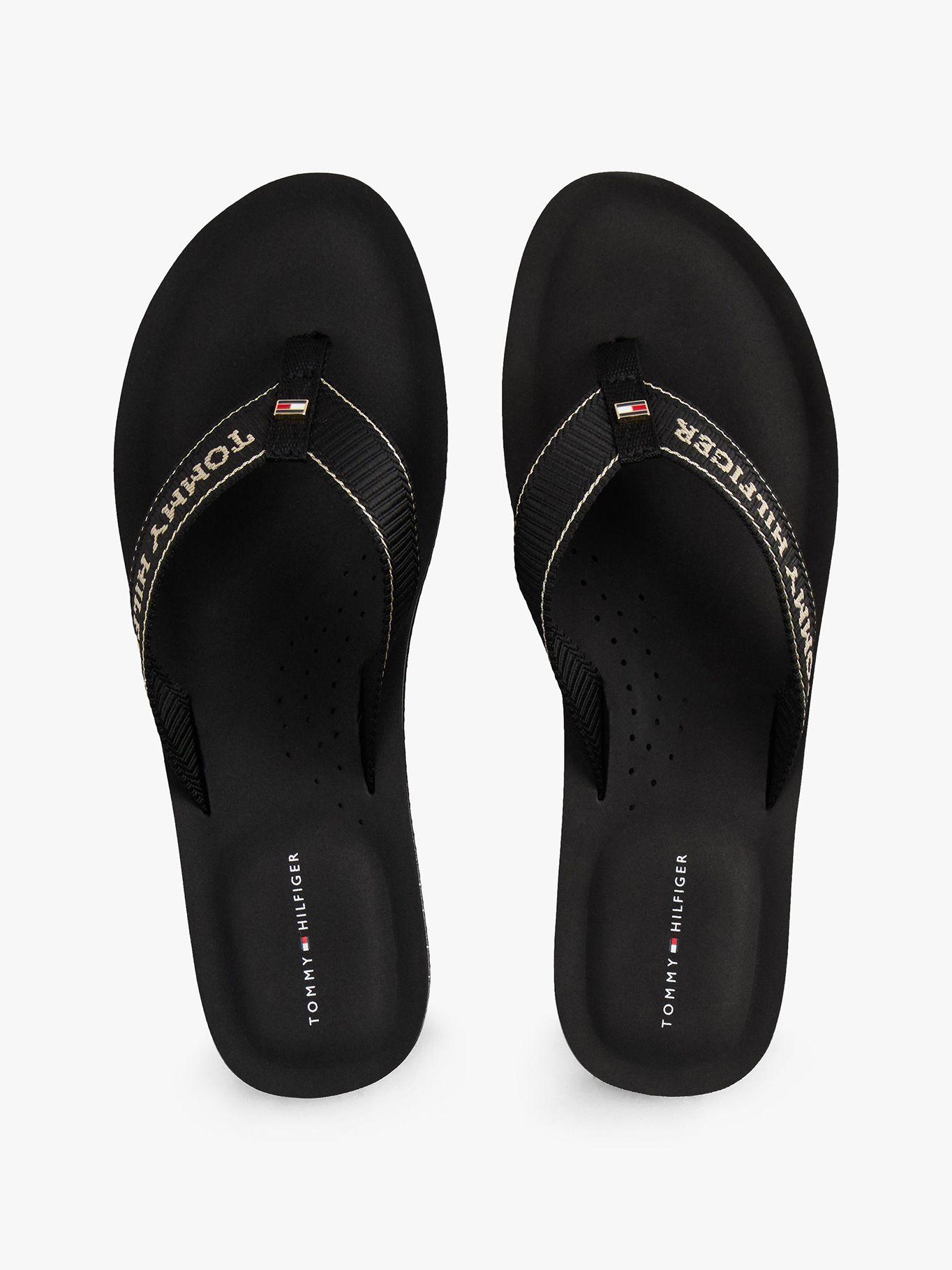 Sandalias Con Logo En Jacquard Negro Tommy Hilfiger-3