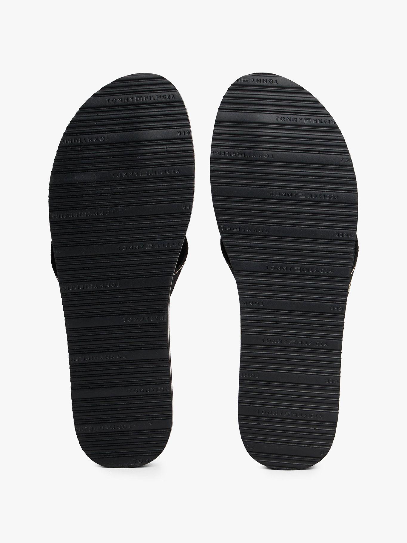 Sandalias Con Logo En Jacquard Negro Tommy Hilfiger-4