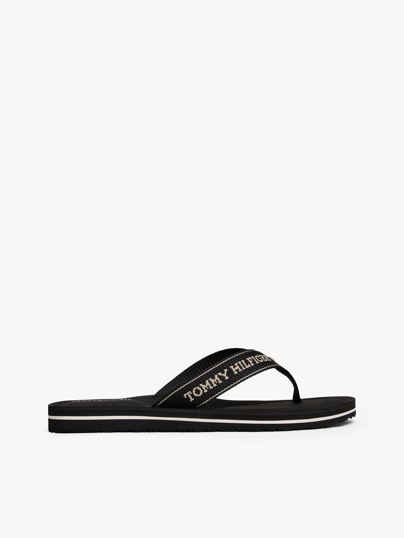 Sandalias Con Logo En Jacquard Negro Tommy Hilfiger-5