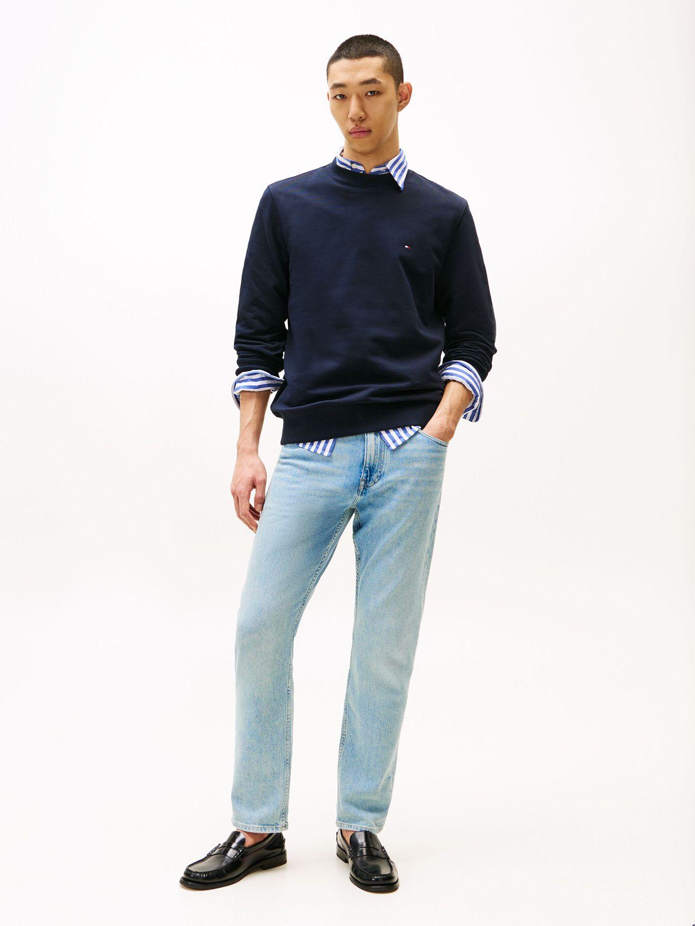 Polerón Solid Con Cuello Redondo Azul Tommy Hilfiger-1