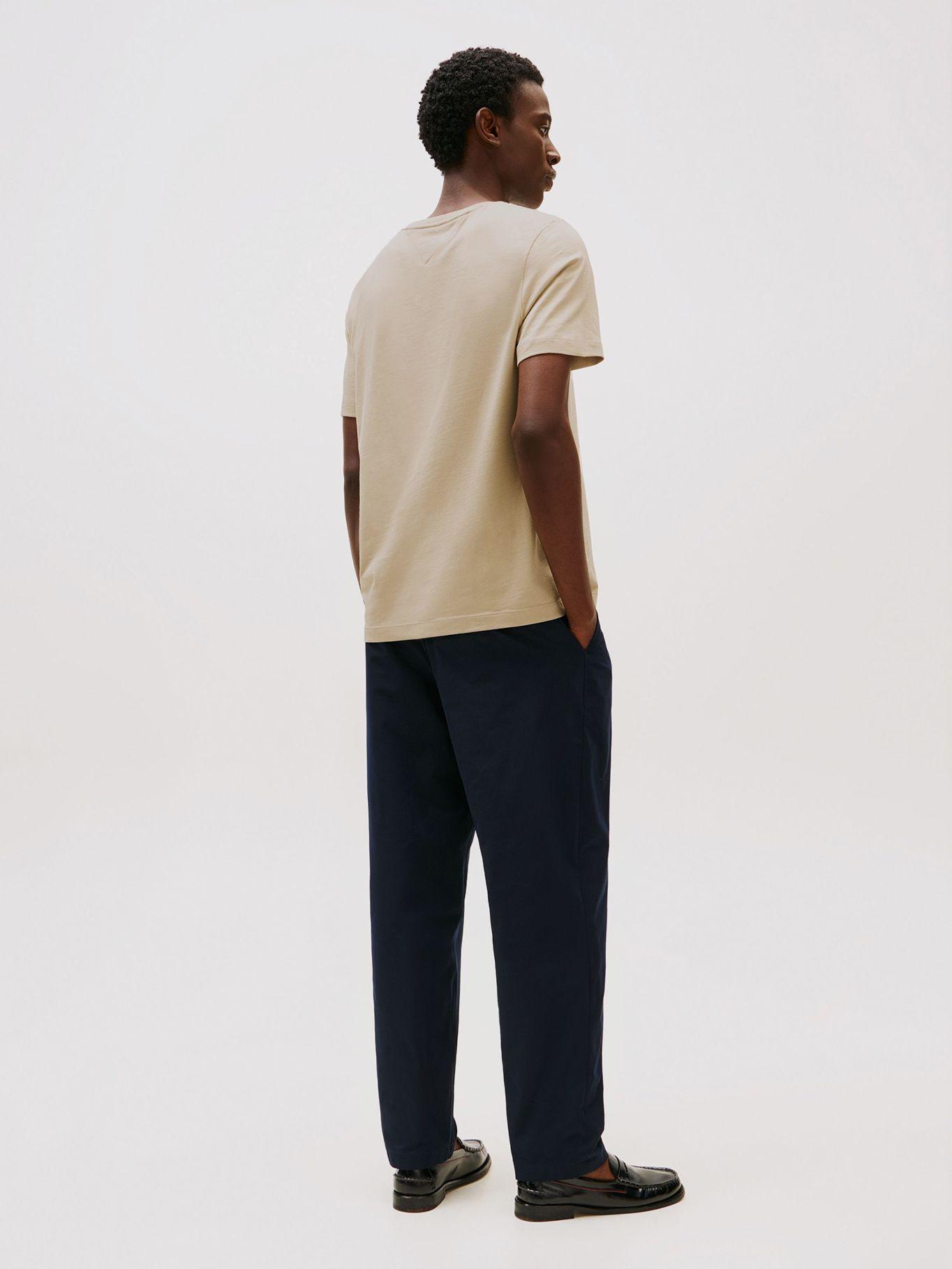 Polera Cotton Regular Fit /C-Neck Beige Tommy Hilfiger-2