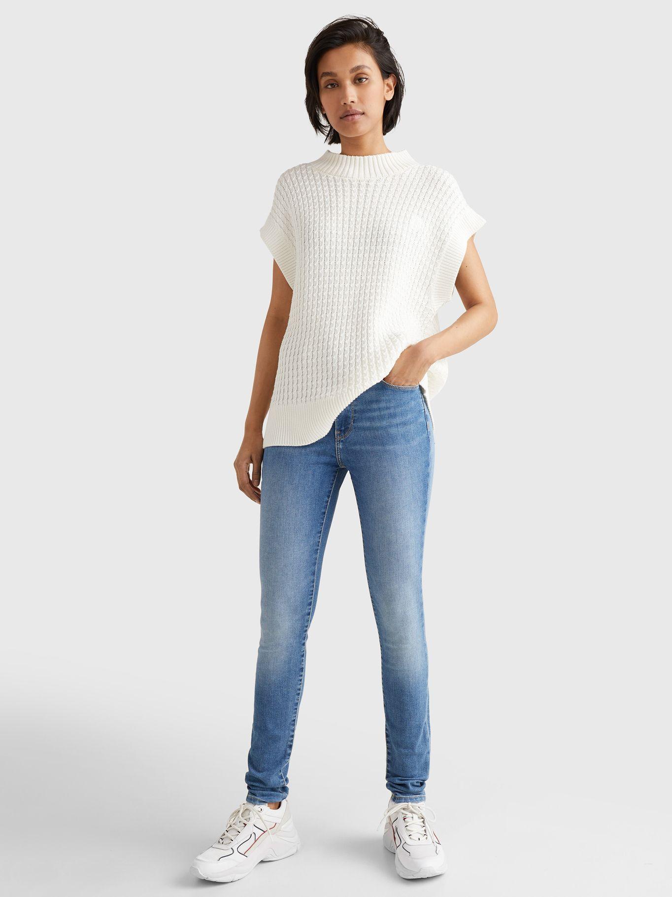 Jeans Harlem Flex Skinny Tiro Alto Verde Tommy Hilfiger-0