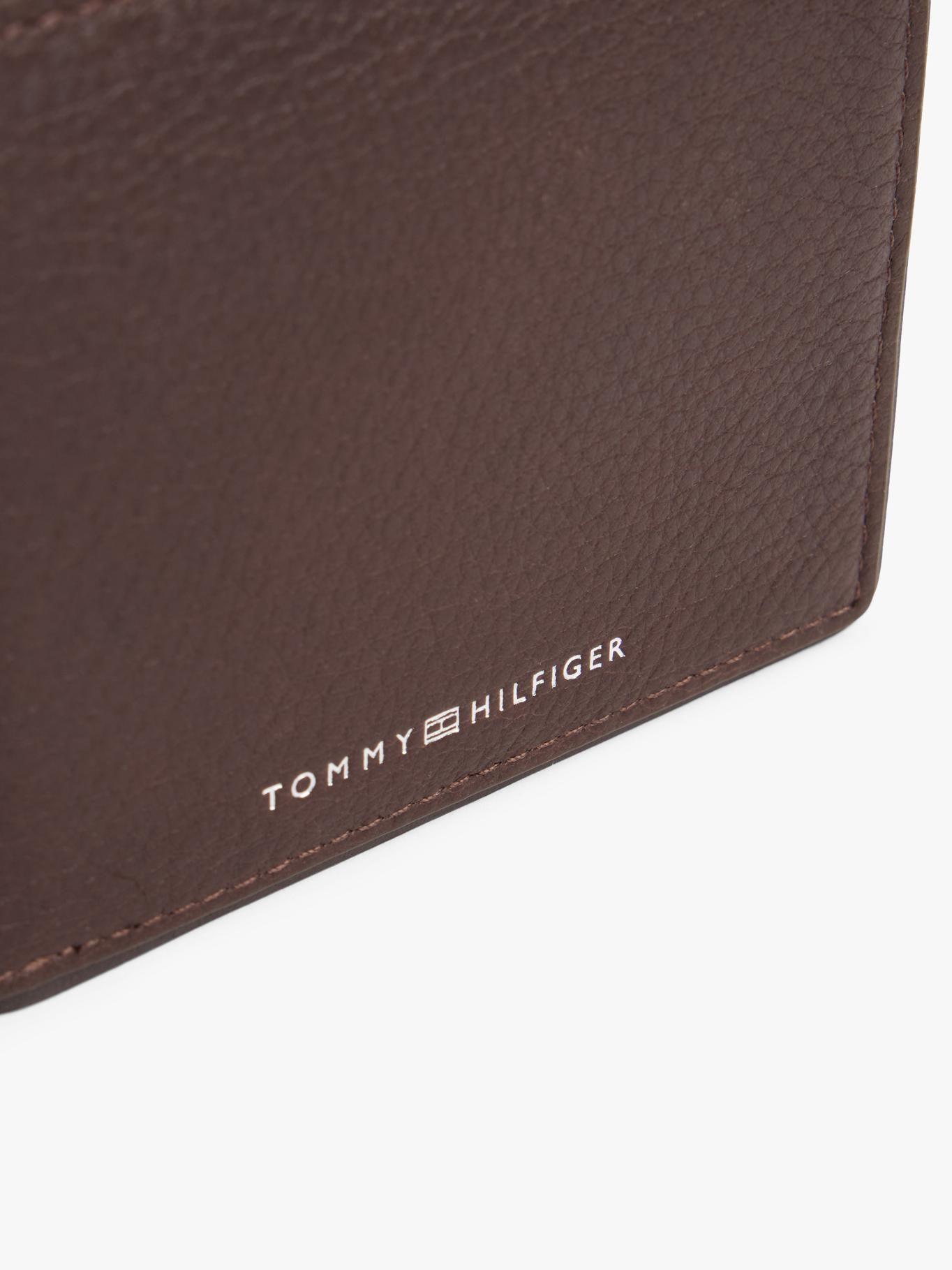 Billetera Corporate De Cuero Café Tommy Hilfiger-3