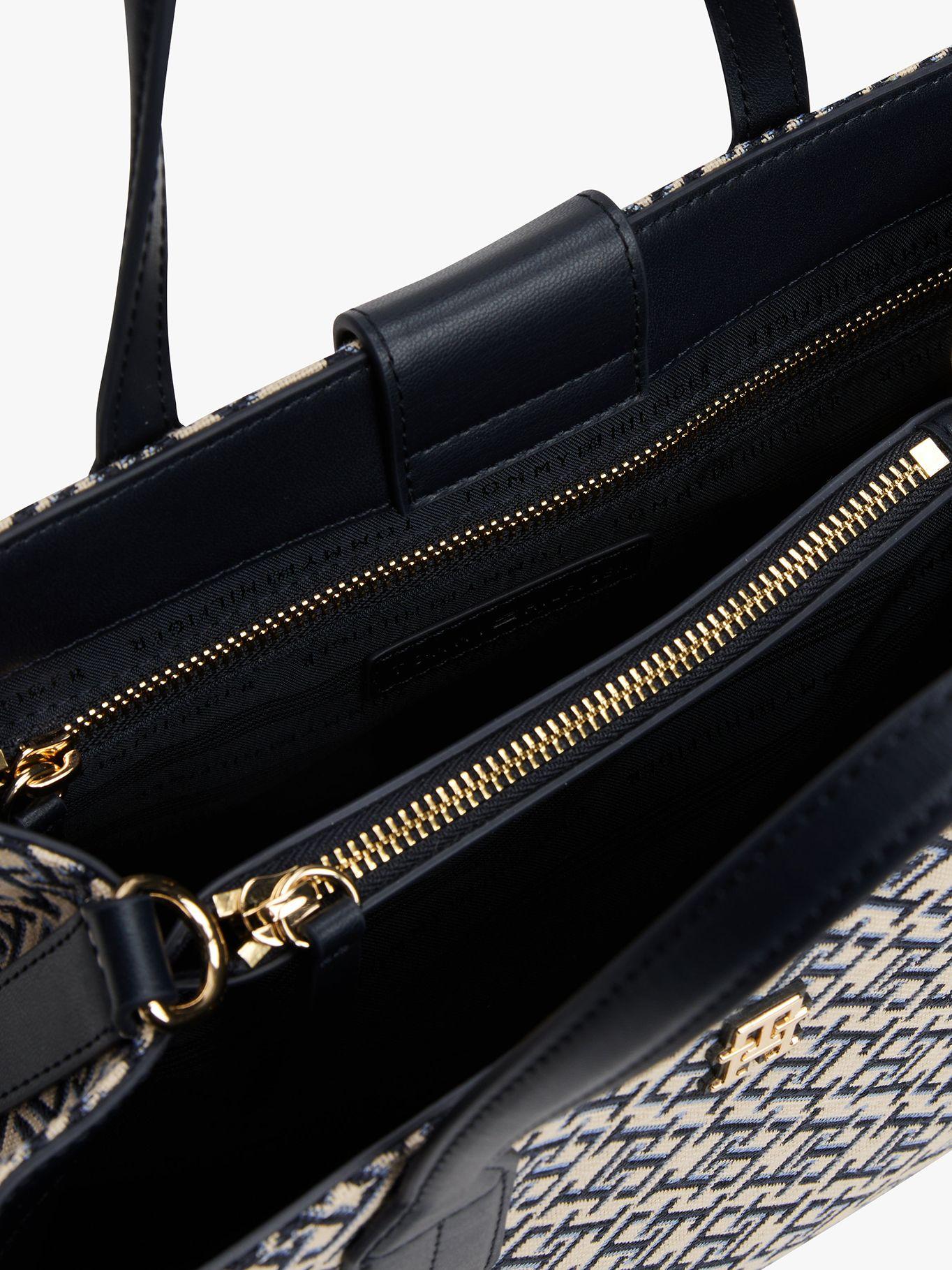 Satchel Jacquard Monogram Azul Tommy Hilfiger-3