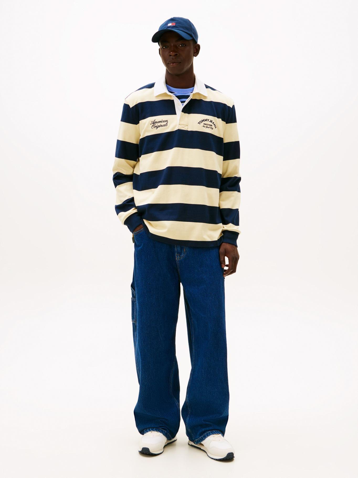Polo Rugby Relaxed Fit Tommy Jeans Multicolor-1