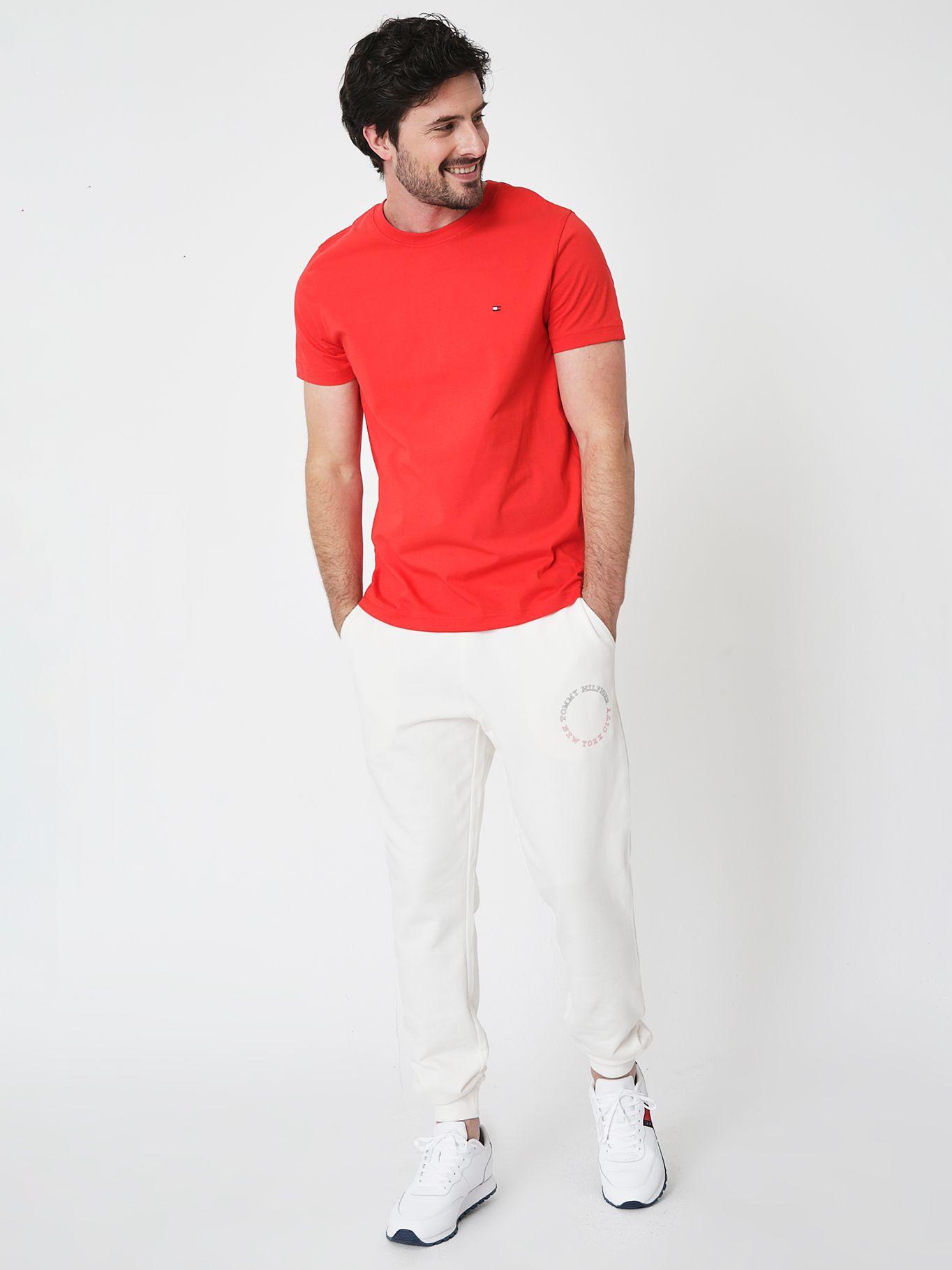 Polera Essential/ C-Neck Slim Fit Rojo Tommy Hilfiger-2