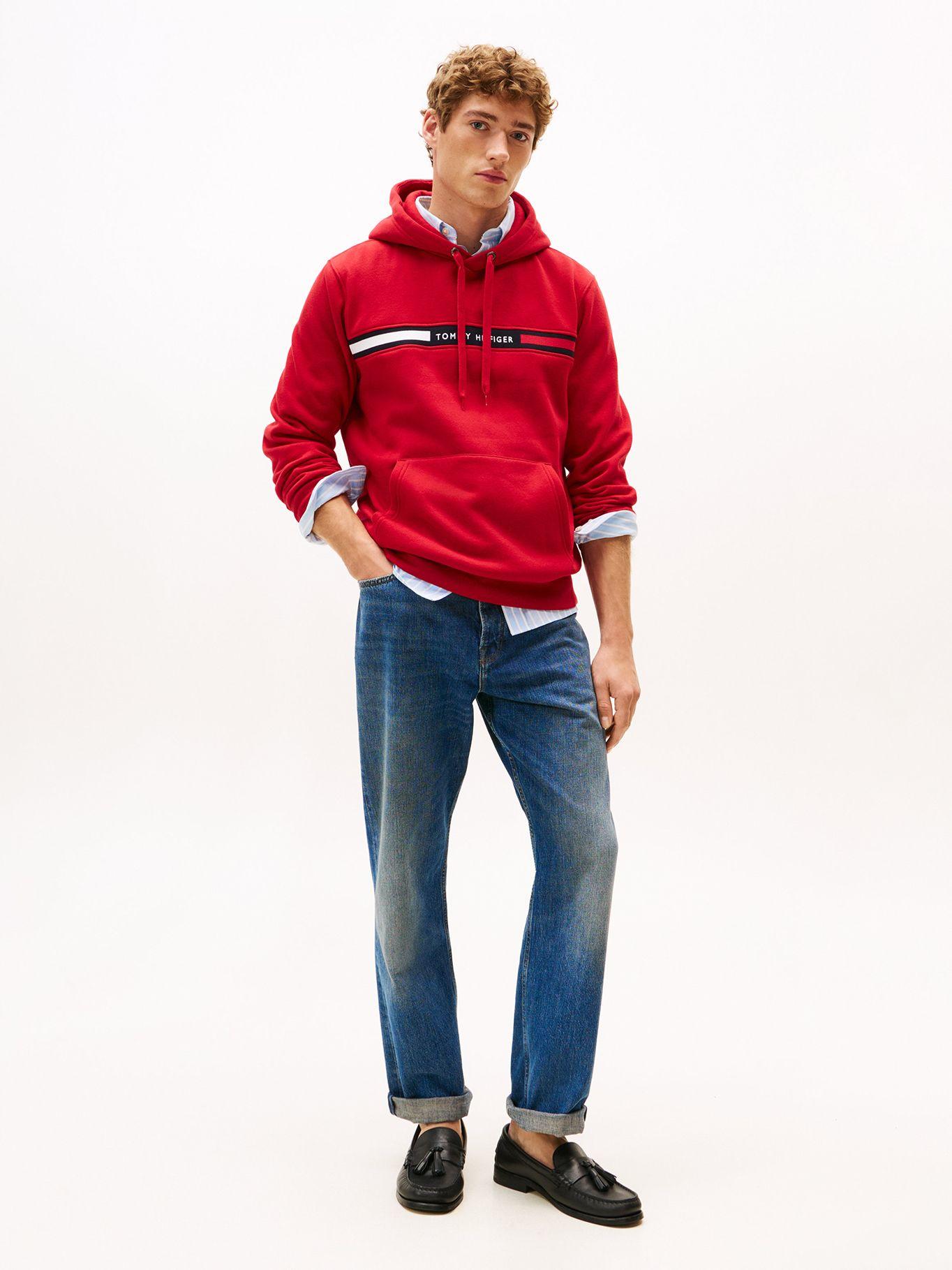 Polerón Hoodie Chest Logo Rojo XLD Tommy Hilfiger-1