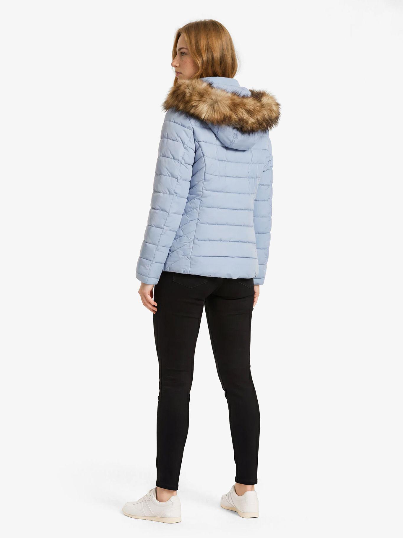 Parka Puffer Acolchada Celeste Tommy Hilfiger-2