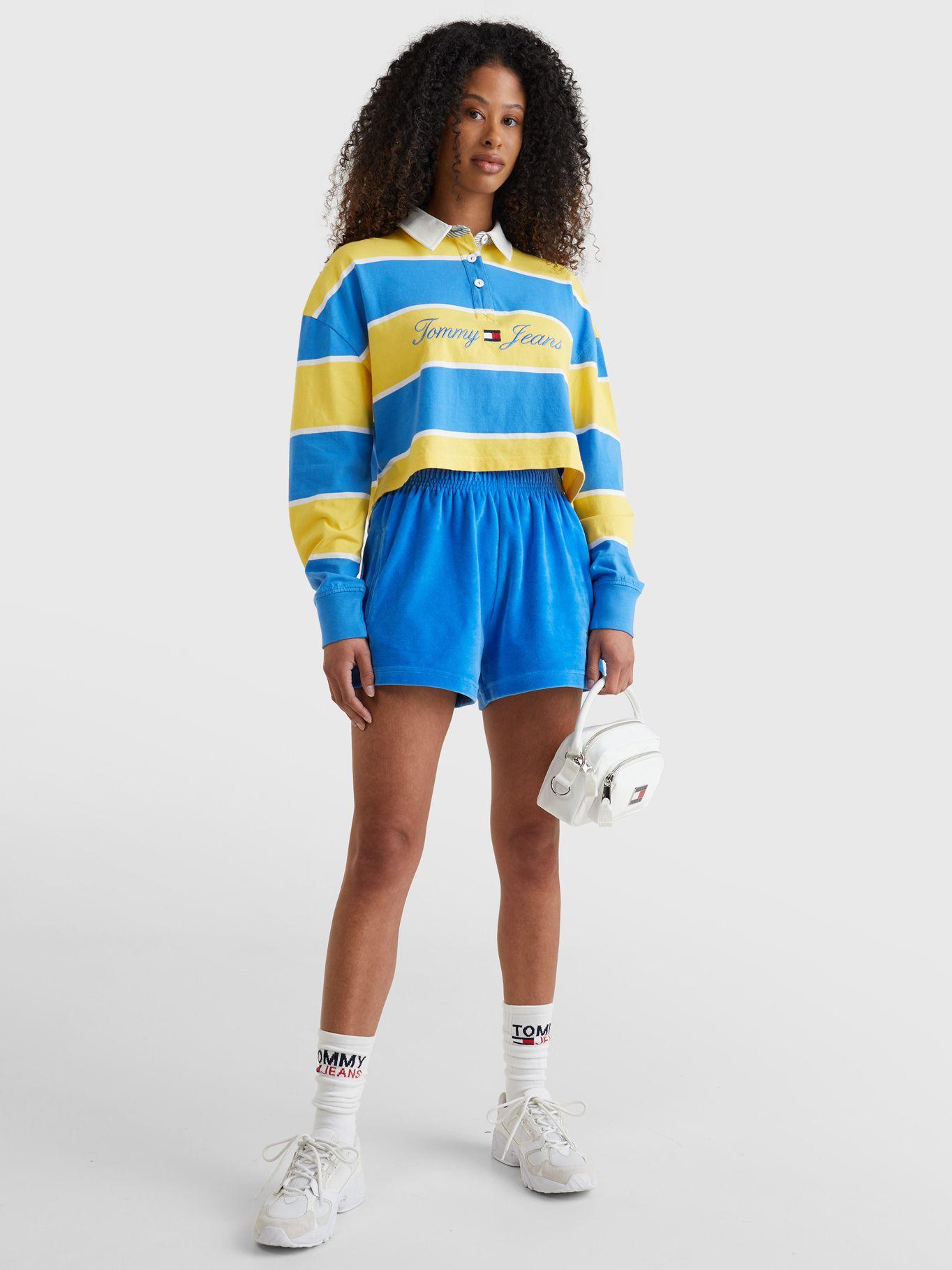 Shorts Pop Con Logo Turquesa Tommy Hilfiger-3