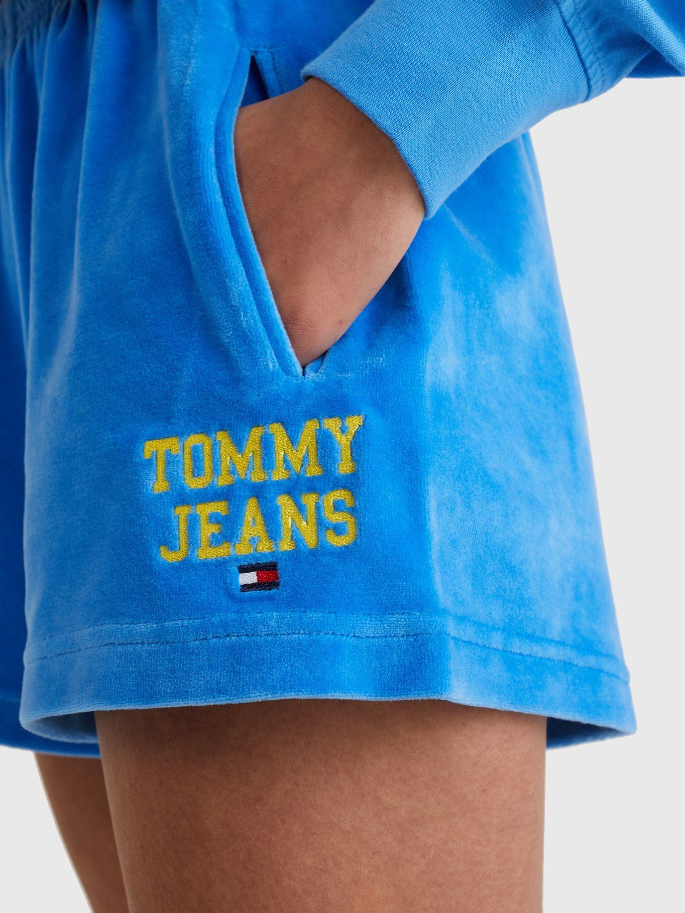 Shorts Pop Con Logo Turquesa Tommy Hilfiger-4