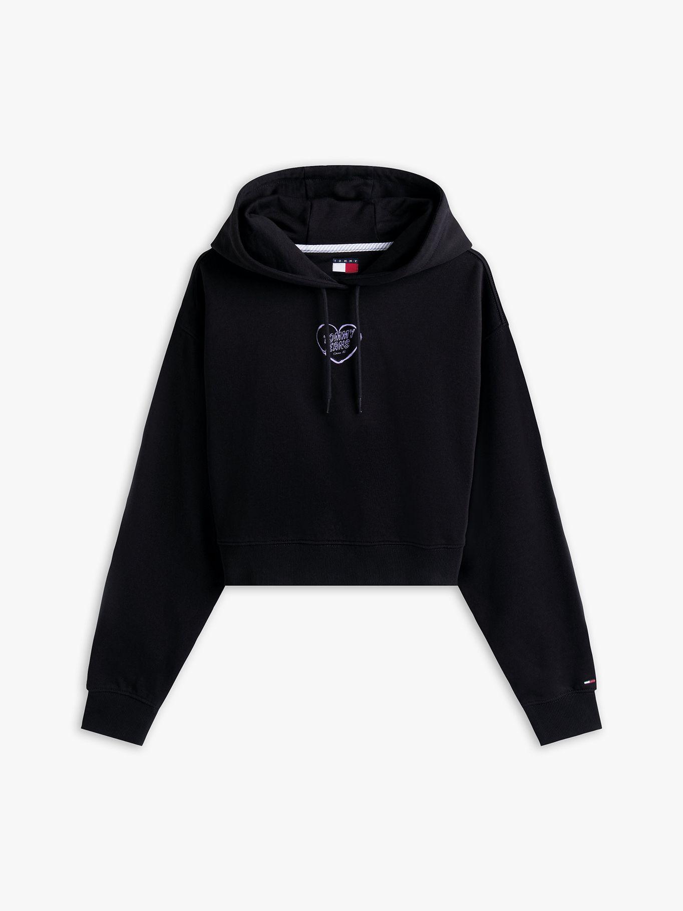 Polerón Hoodie Relaxed Cropped Negro BDS Tommy Jeans-4