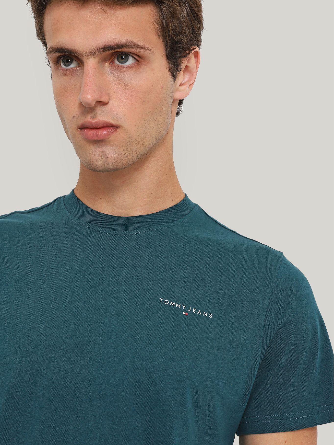Polera Con Logo Slim Fit Verde Tommy Jeans-3