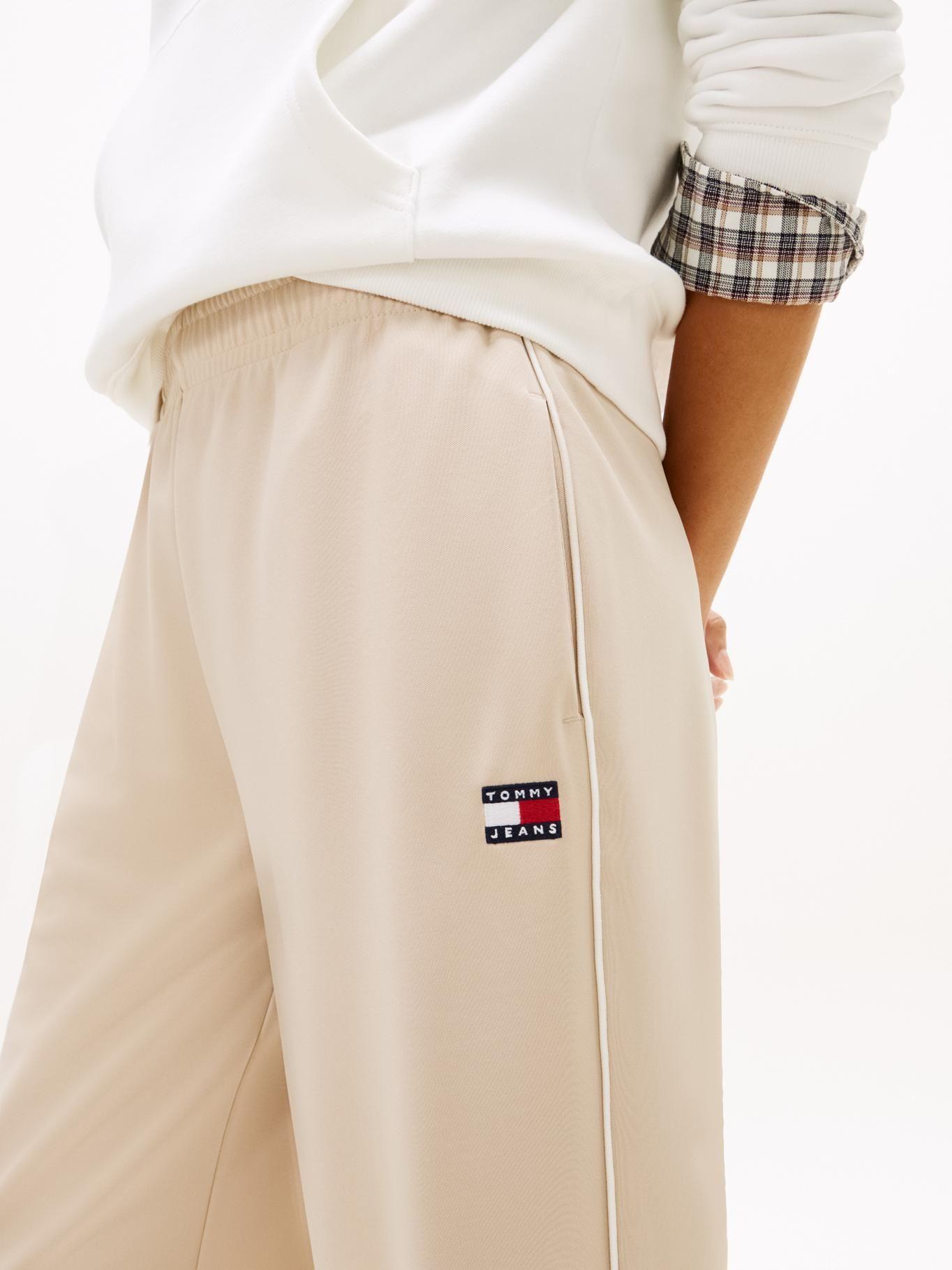 Joggers de punto con parche Tommy Tommy Jeans Beige-2